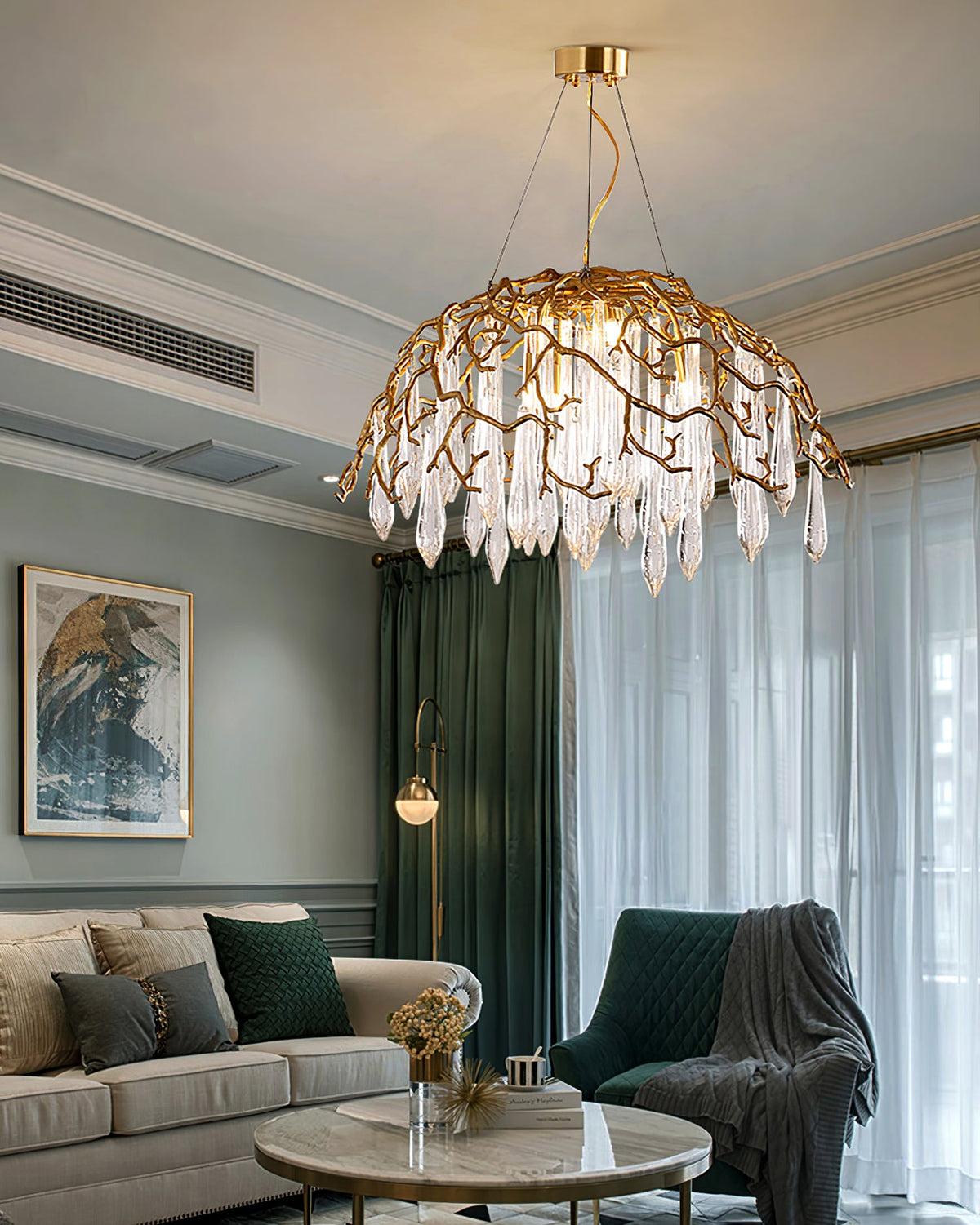 Aqua Dome Chandelier