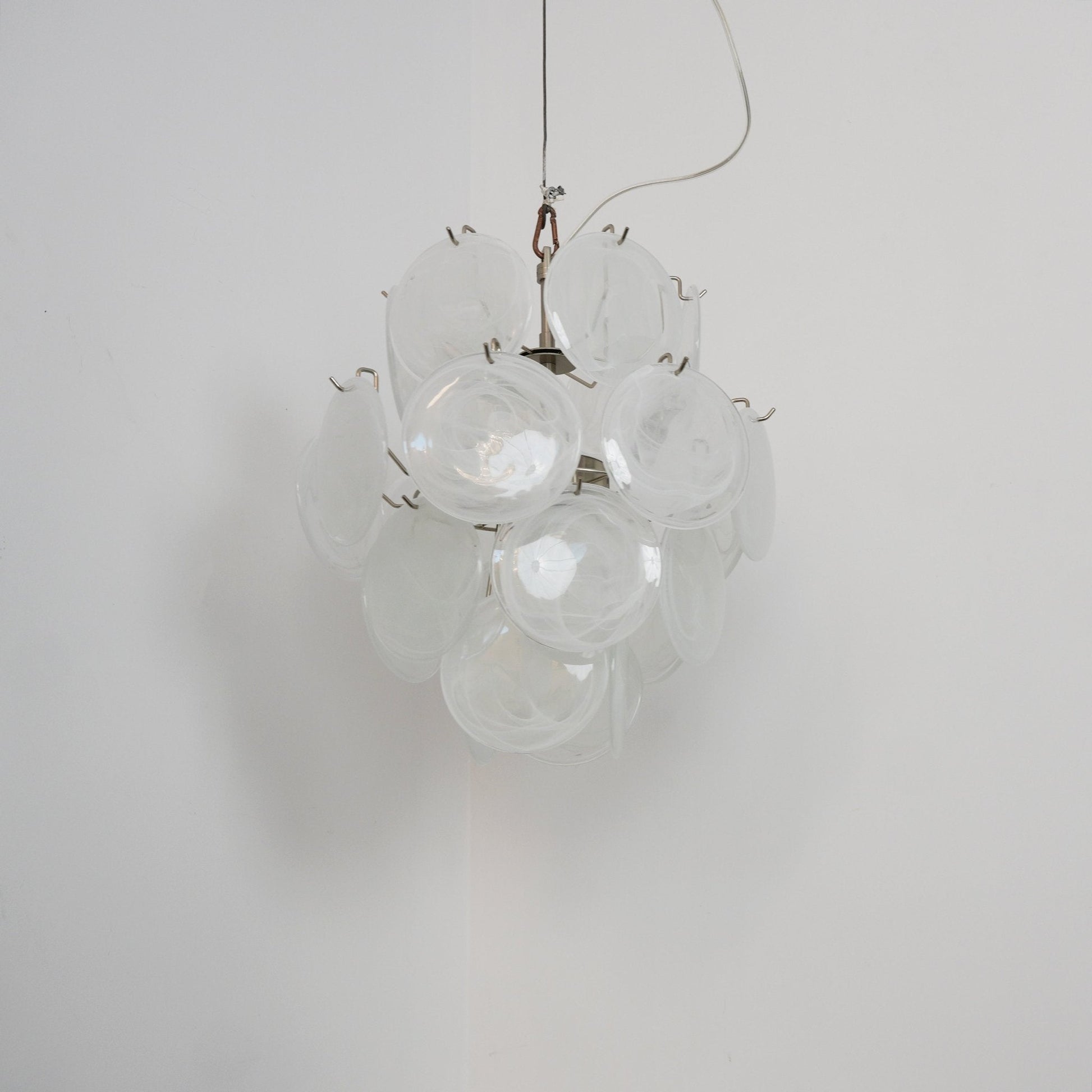 Aurora Chandelier Apricot Murano Glass Disc Layered Artistic-Neutral Decor