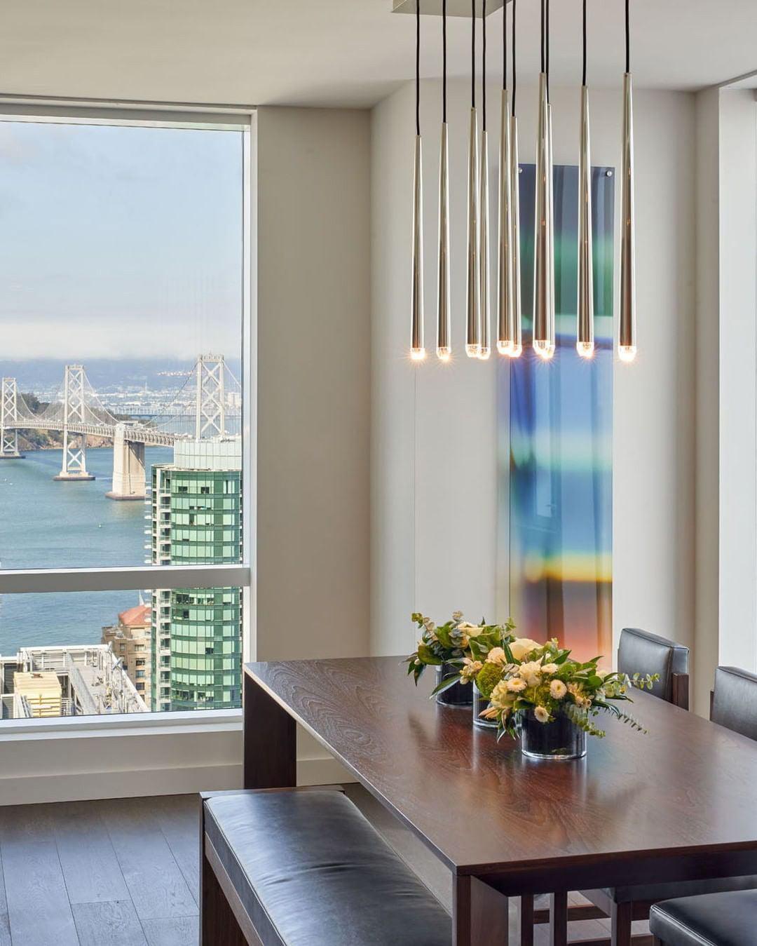 Chandelier with Polished Brass and Crystal Shades Minimalist