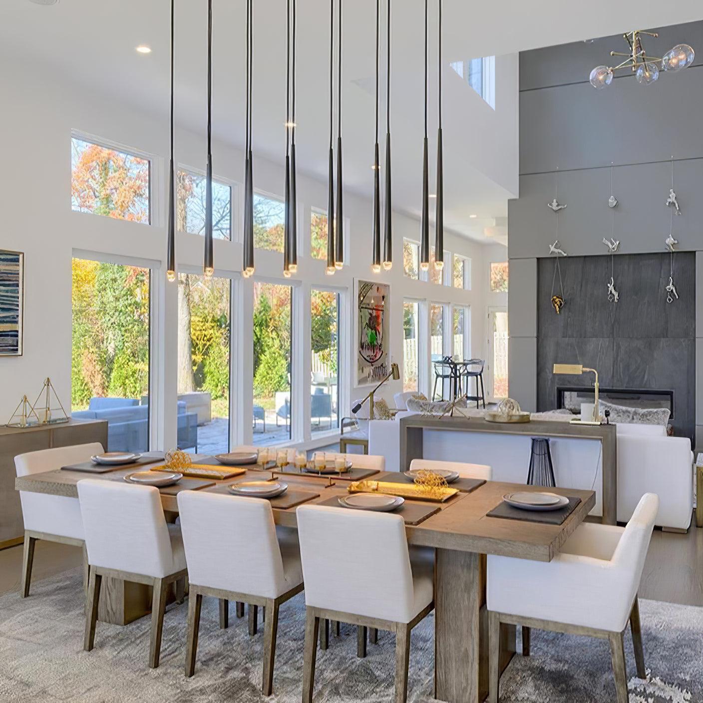 Chandelier with Polished Brass and Crystal Shades Minimalist