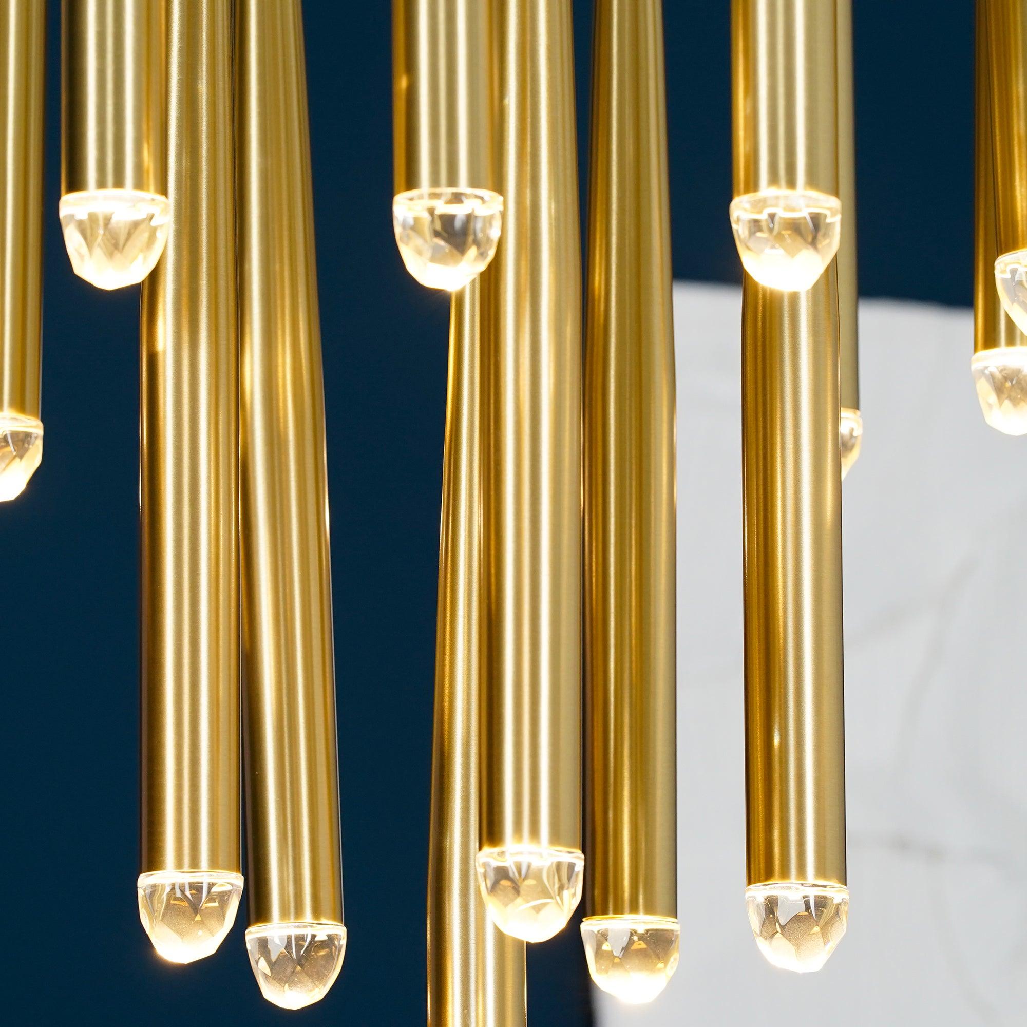 Larry Chandelier Crystal Brass Blackened Silver Staircase-Neutral Decor