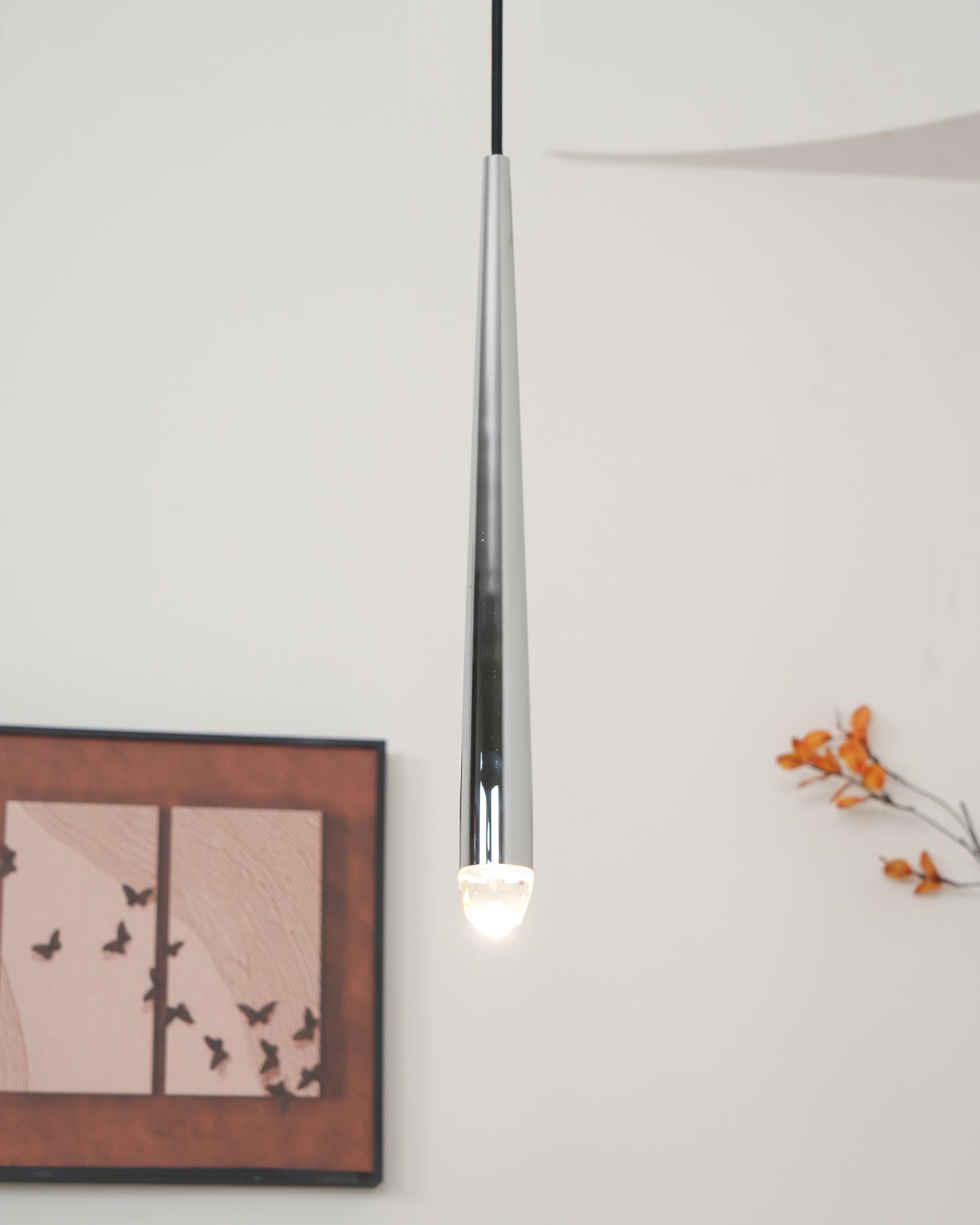 Chandelier Crystal Shade Brass Blackened Silver Luxe  Staircase