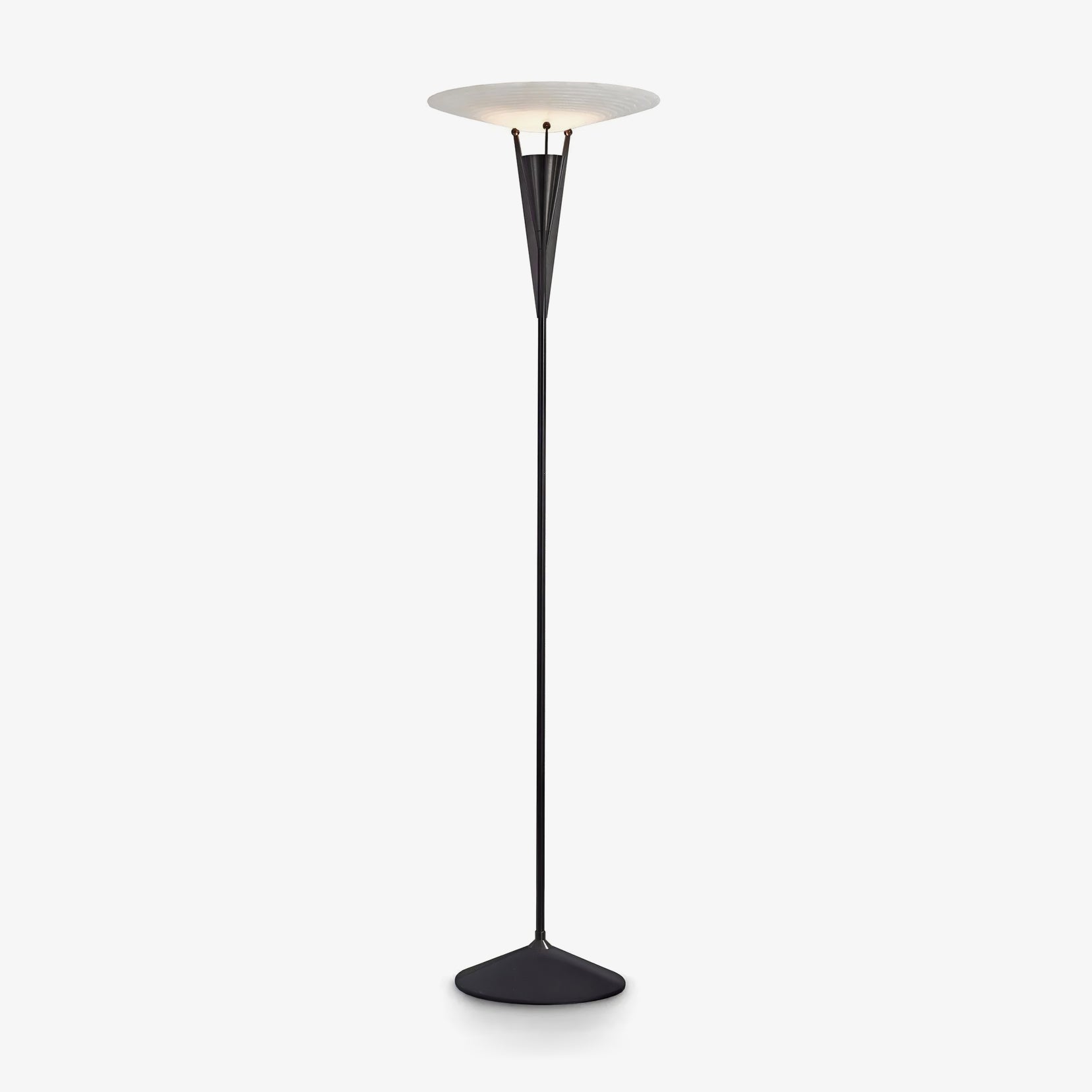 Veloros Cone Alabaster Floor Lamp-Neutral Decor