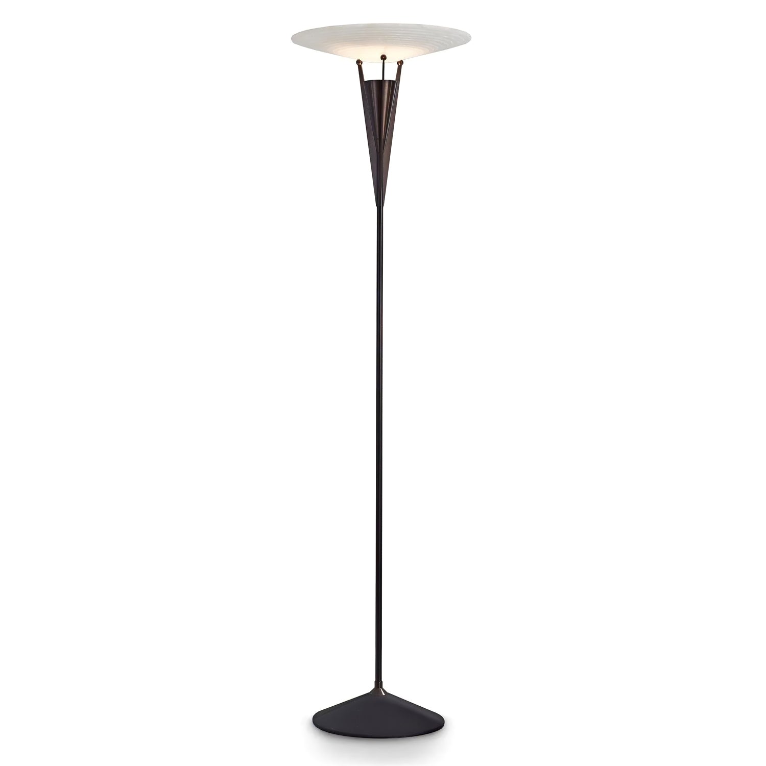 Veloros Cone Alabaster Floor Lamp-Neutral Decor