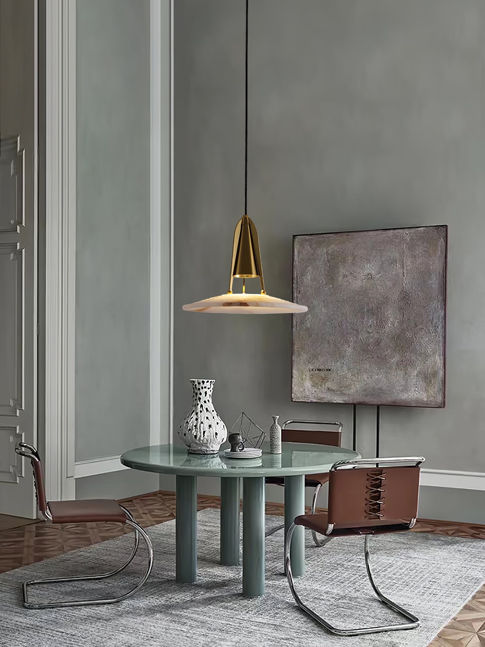 Zothayra Conical Pendant Light-Neutral Decor