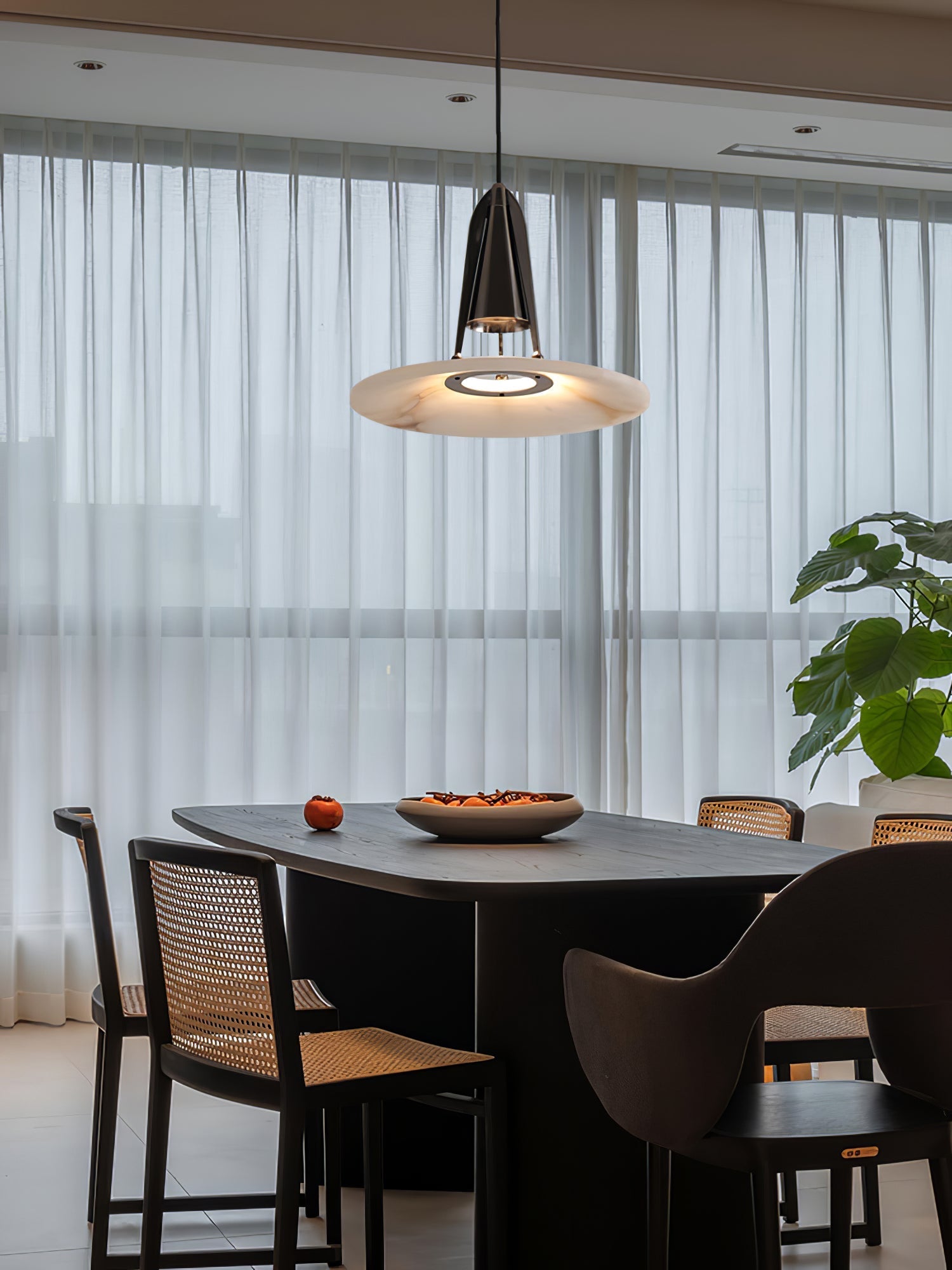 Zothayra Conical Pendant Light-Neutral Decor