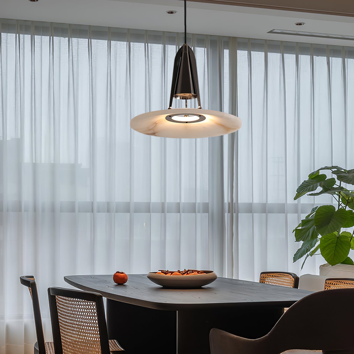 Zothayra Conical Pendant Light-Neutral Decor