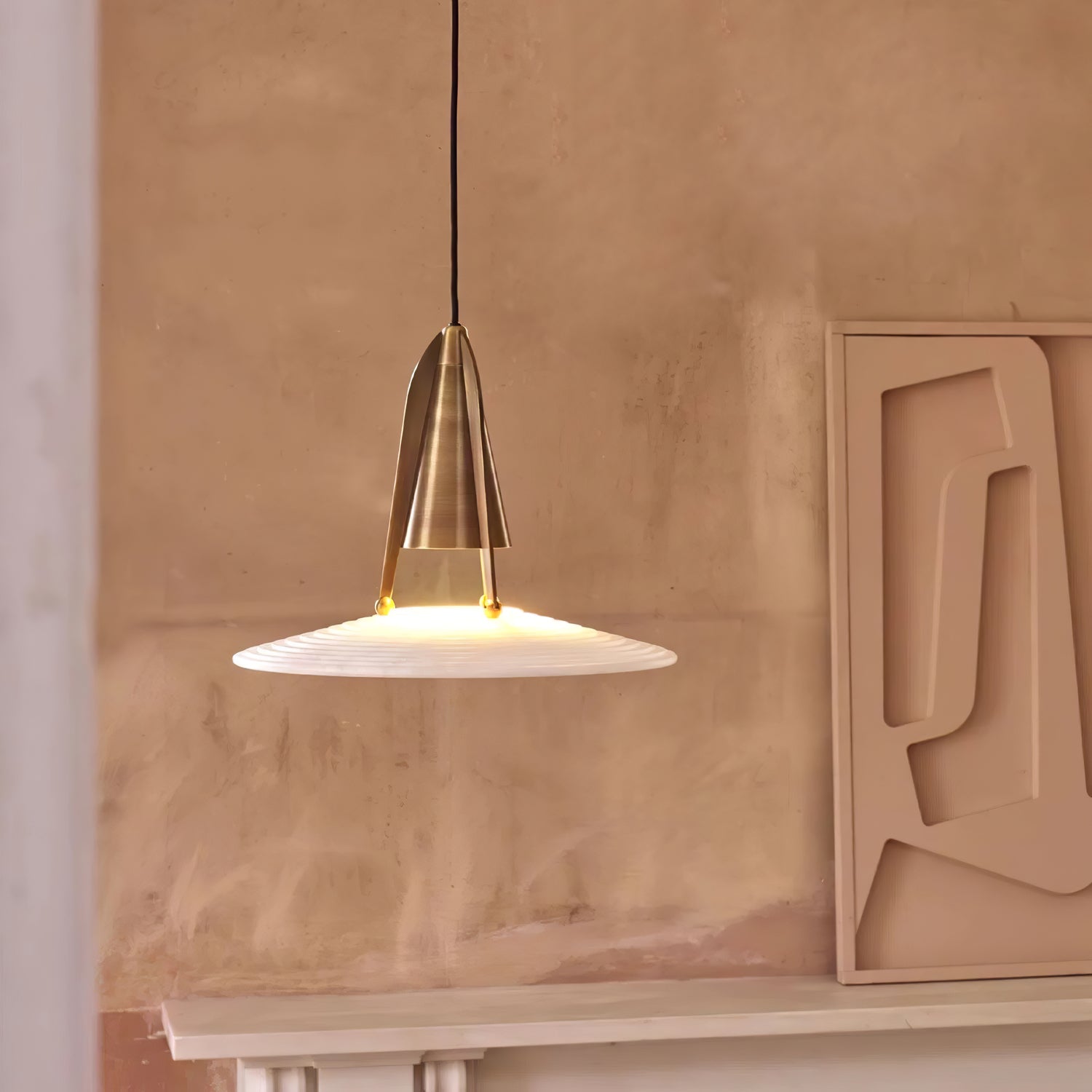 Zothayra Conical Pendant Light-Neutral Decor