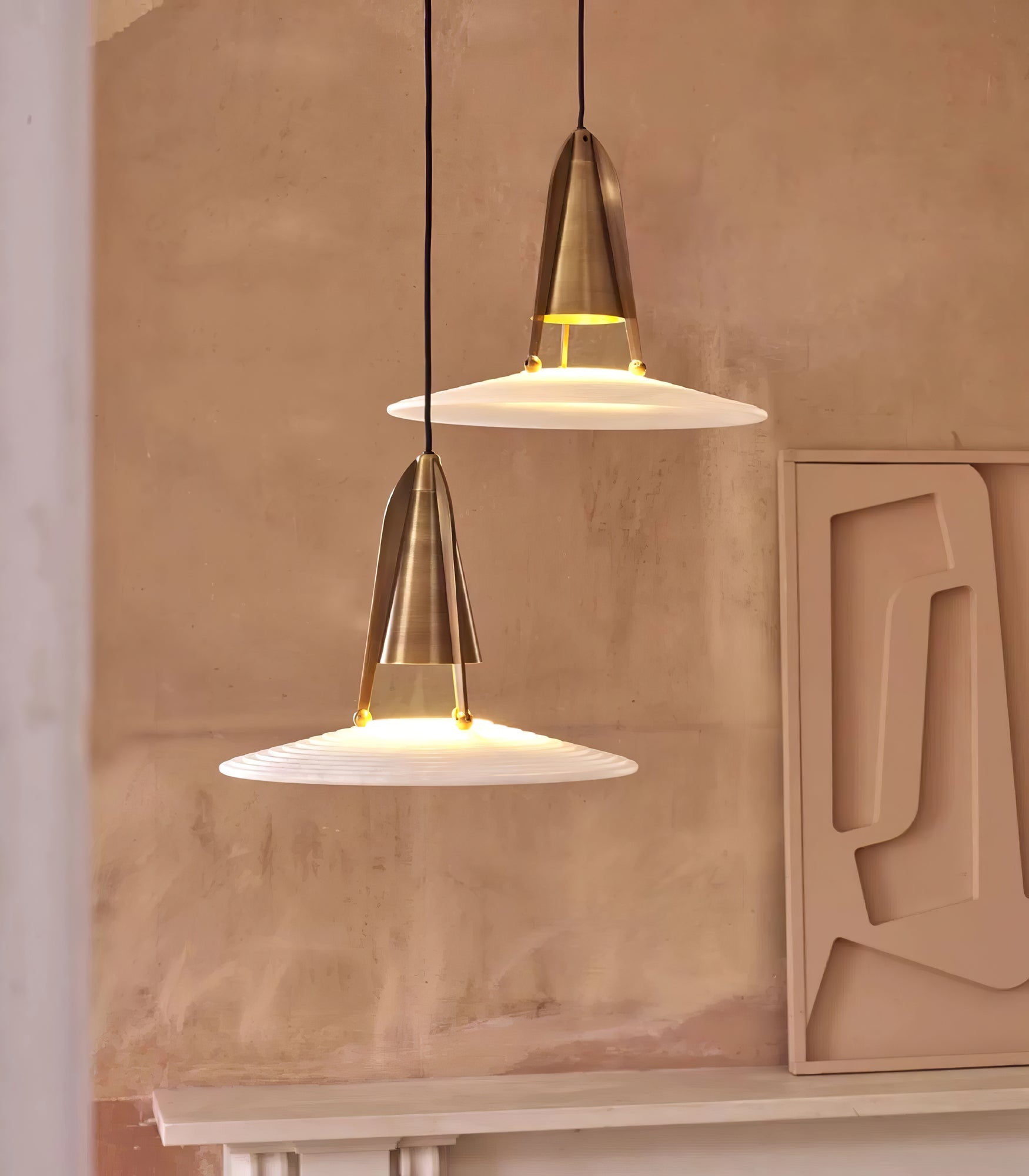 Zothayra Conical Pendant Light-Neutral Decor