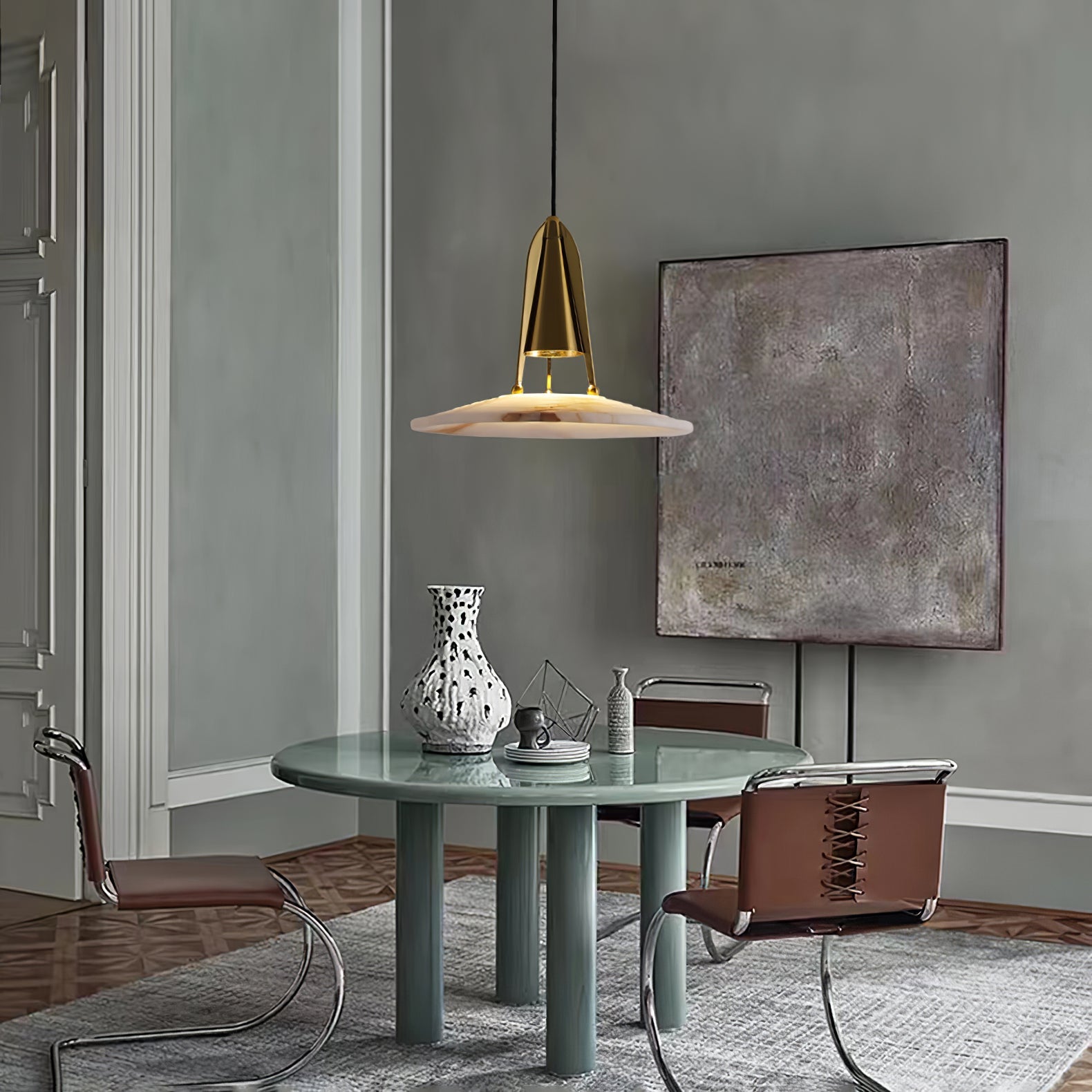 Zothayra Conical Pendant Light-Neutral Decor