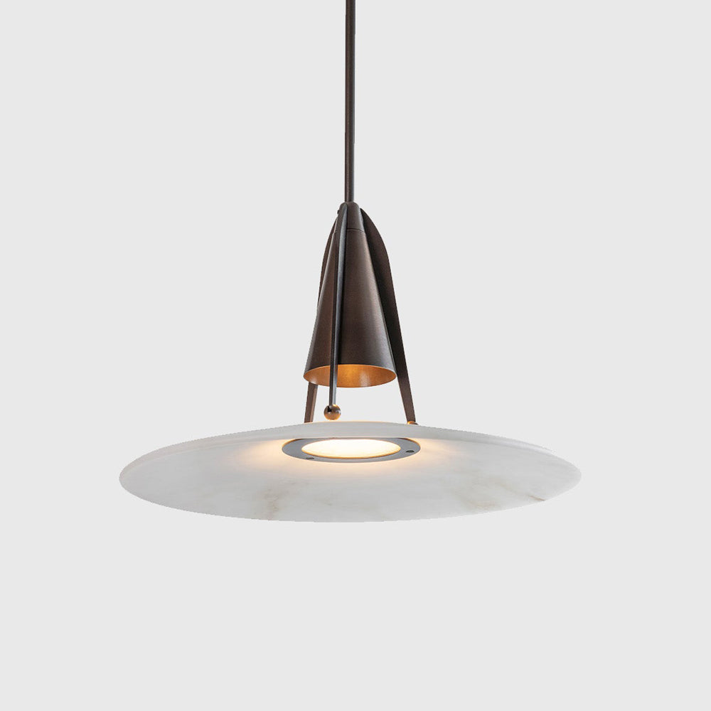 Halen Pendant Light Alabaster Fusion-Neutral Decor