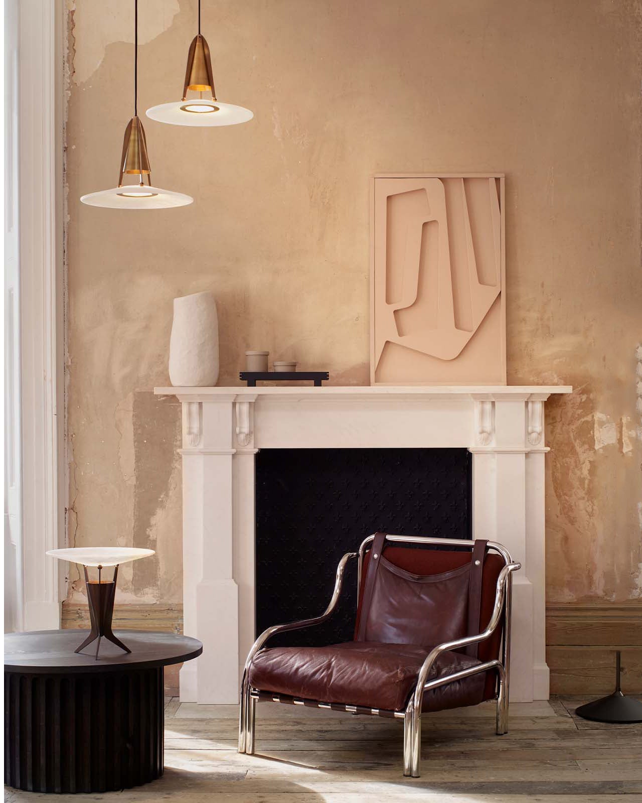 Aragon Pendant Light Alabaster  Fusion