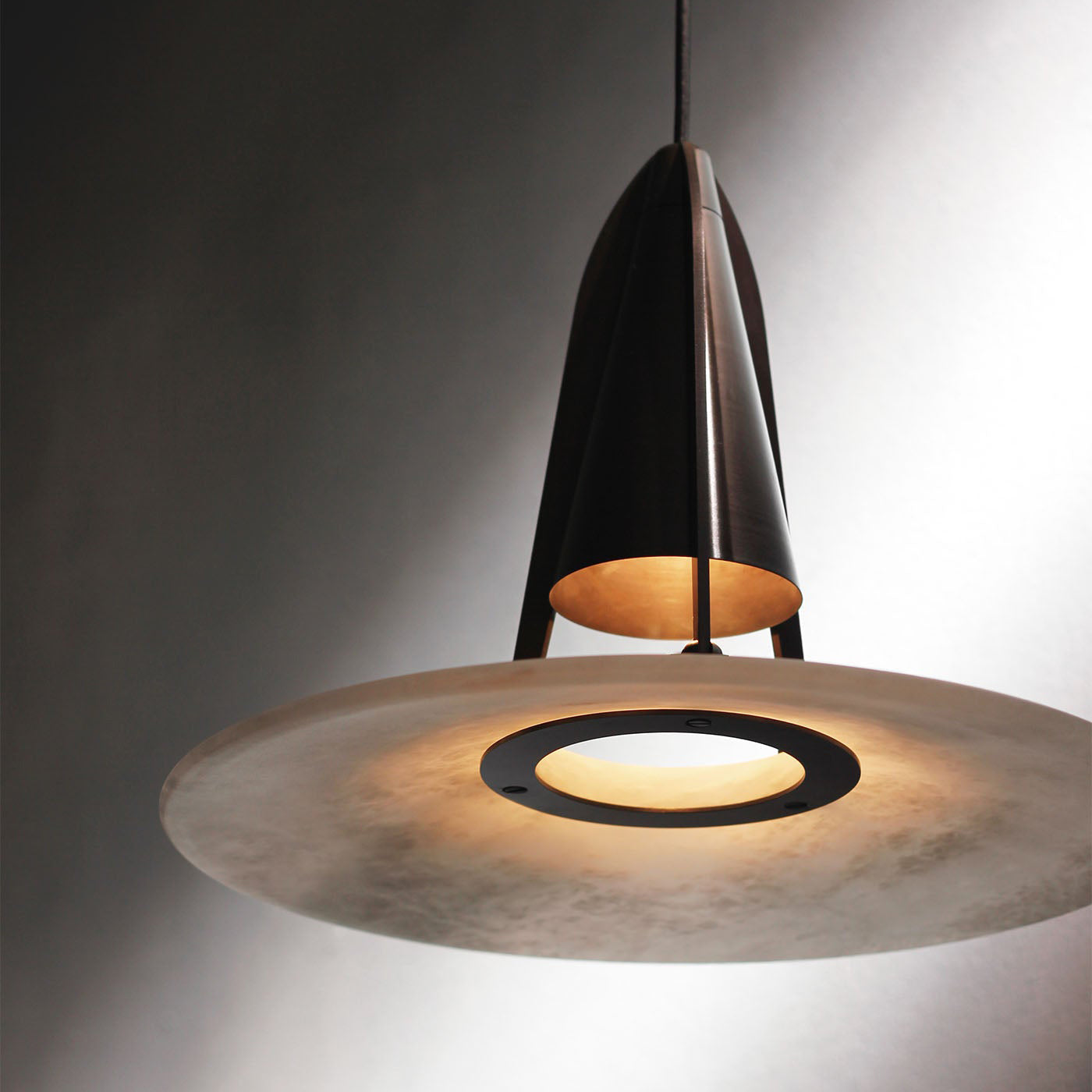 Aragon Pendant Light Alabaster  Fusion