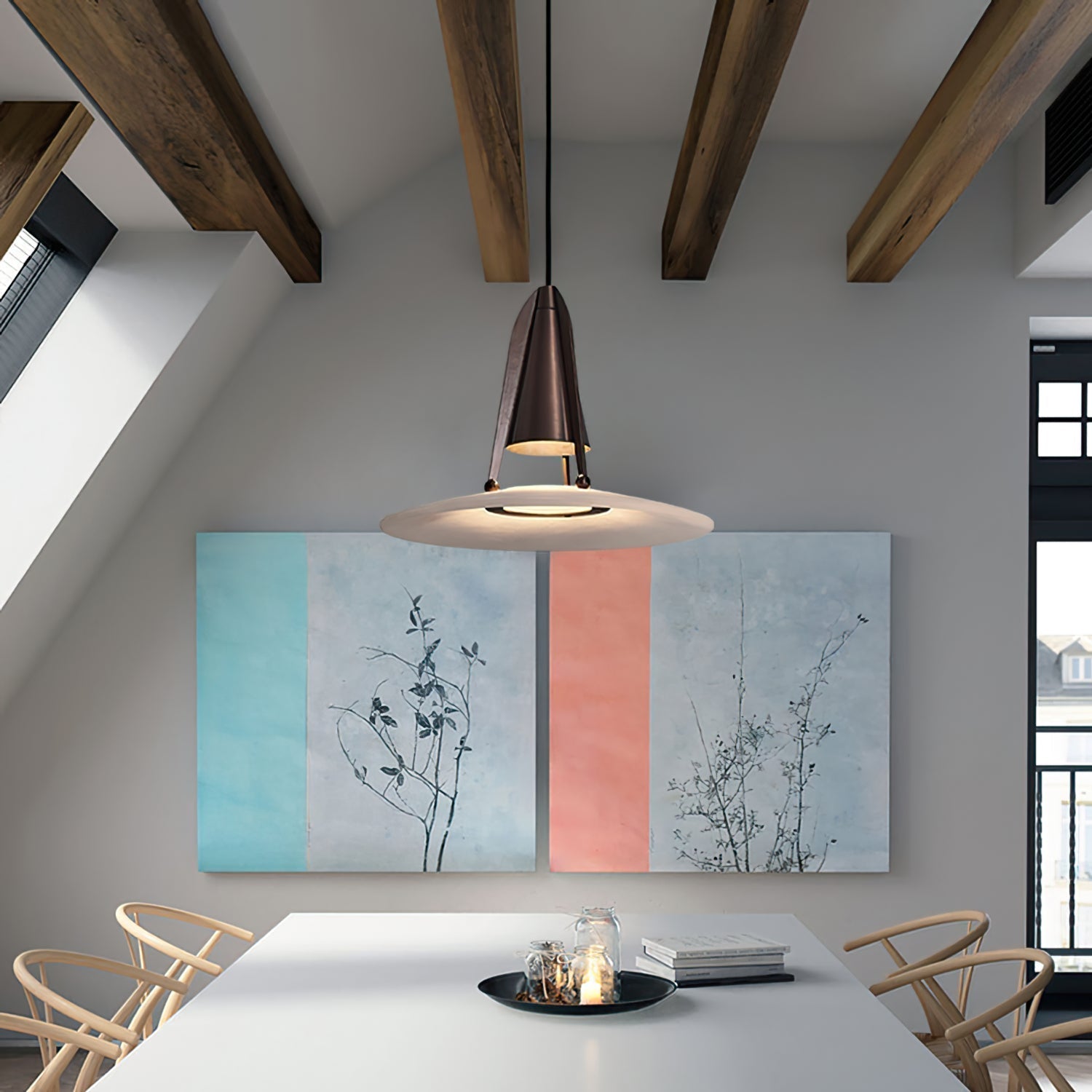 Aragon Pendant Light Alabaster  Fusion