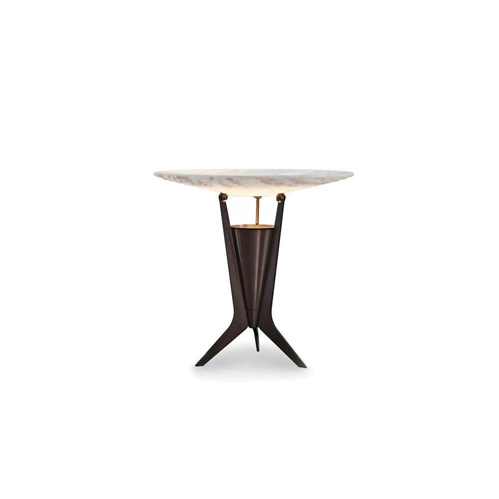 Eurtalus Alabaster Top Table Lamp-Neutral Decor