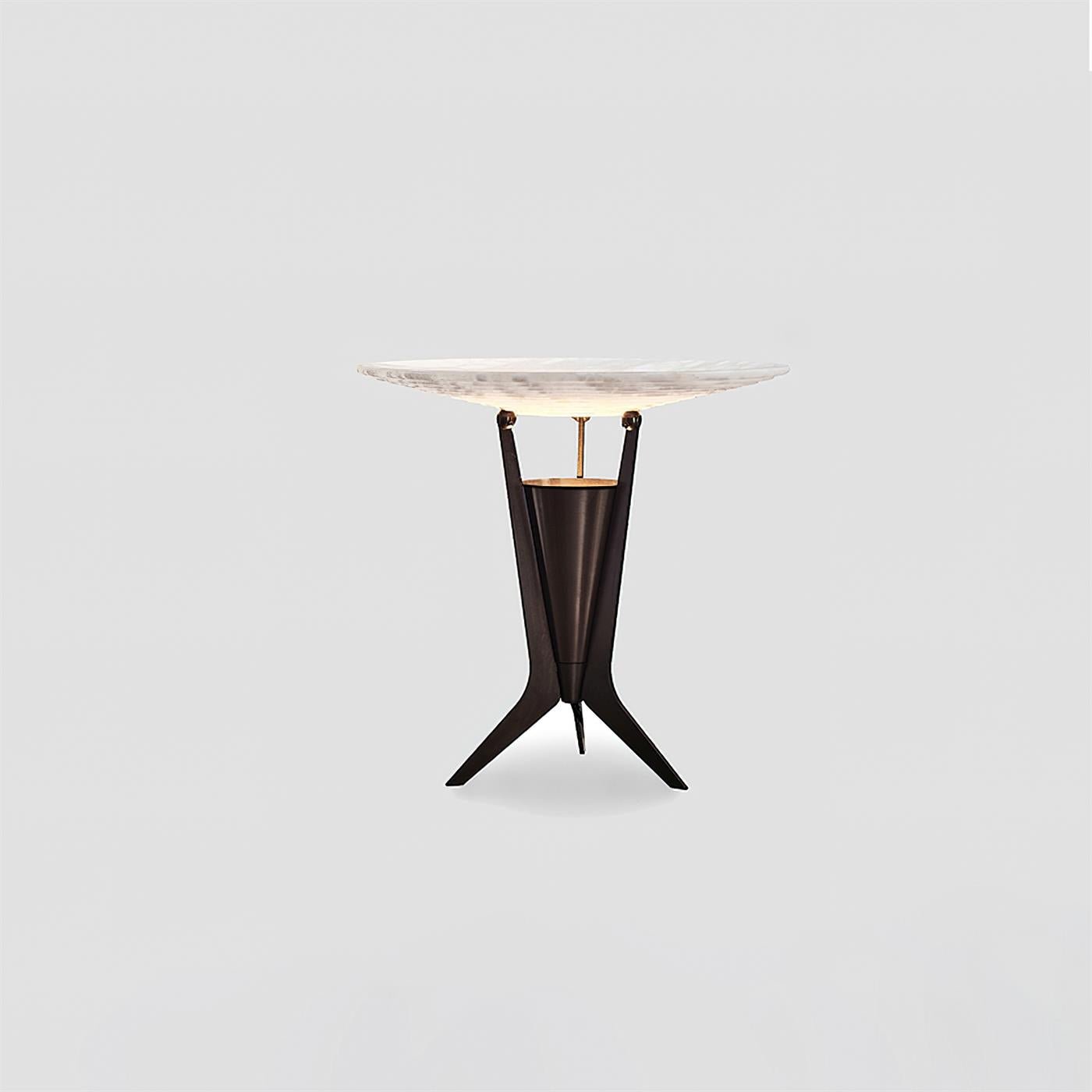 Eurtalus Alabaster Top Table Lamp-Neutral Decor