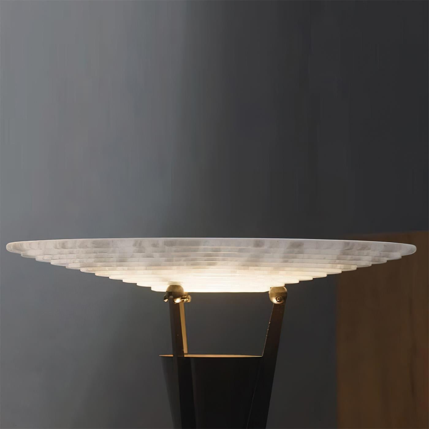 Eurtalus Alabaster Top Table Lamp-Neutral Decor