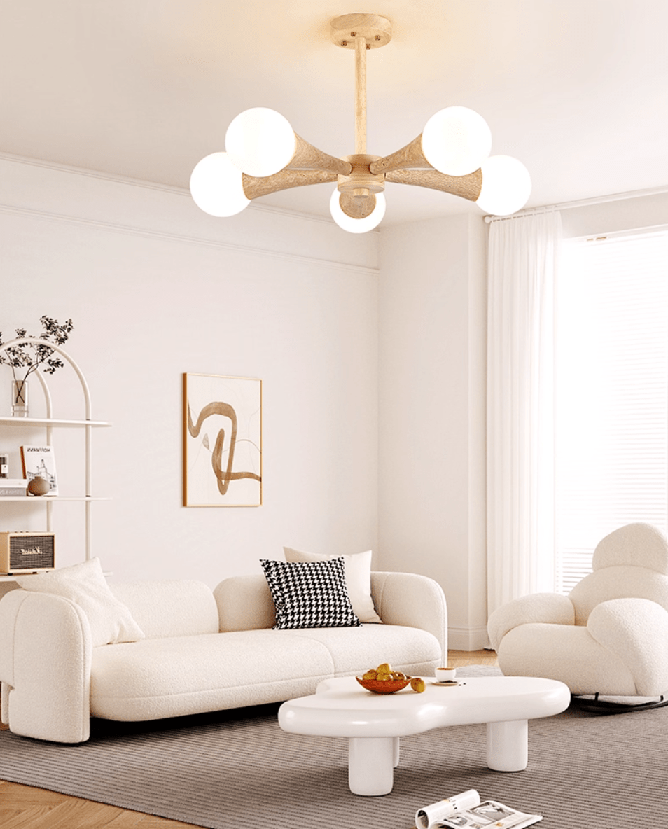 Arbor Travertine Chandelier-Neutral Decor