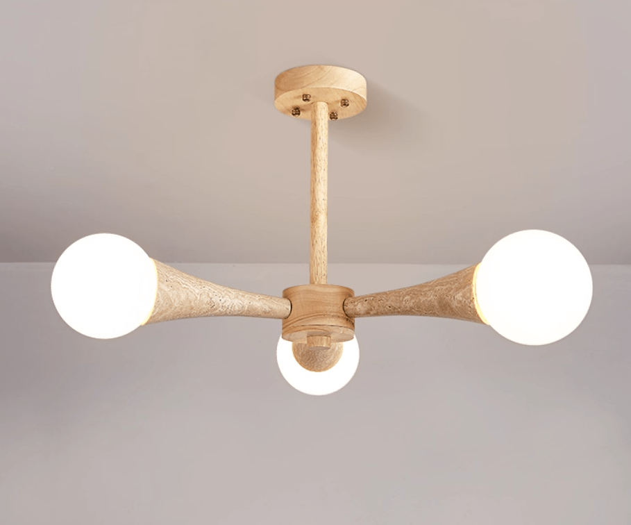 Arbor Travertine Chandelier-Neutral Decor