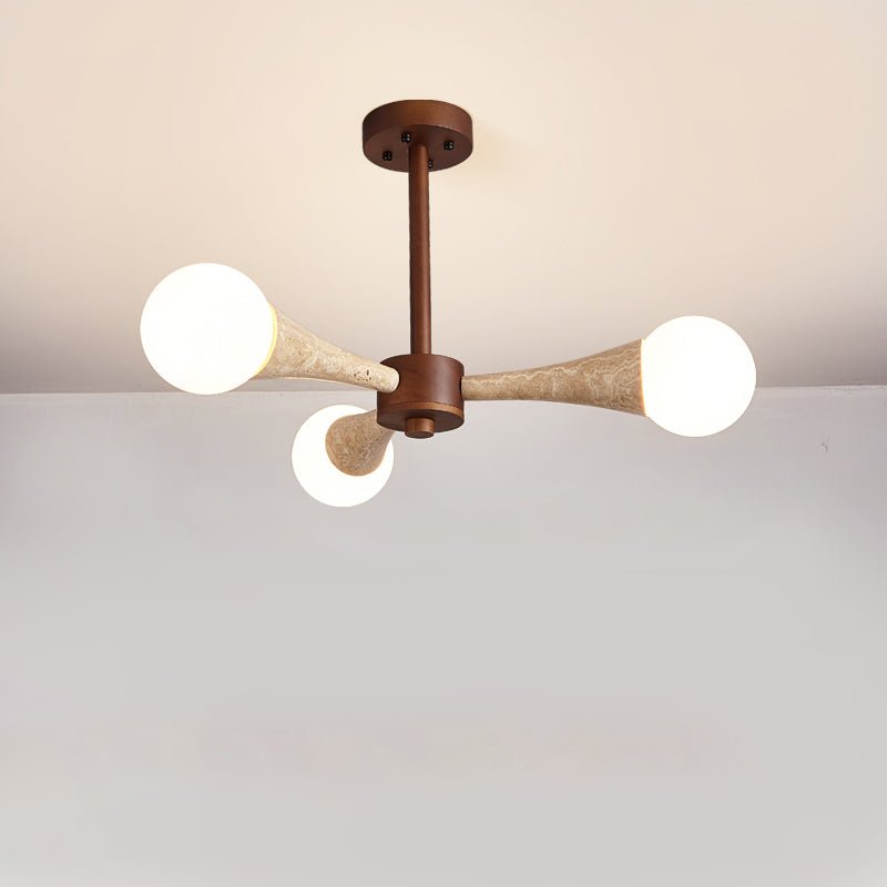 Arbor Travertine Chandelier-Neutral Decor