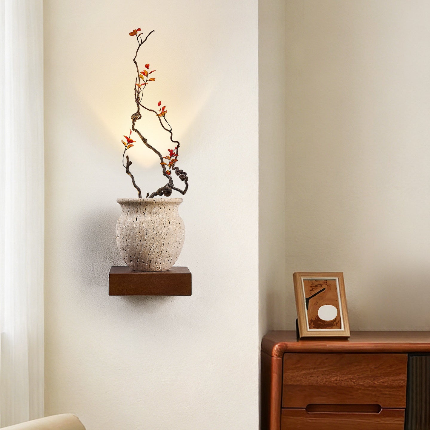 Arbor Sculptural Wall Lamp-Neutral Decor