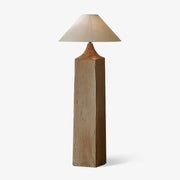 Rustica Timber Column Floor Lamp-Neutral Decor