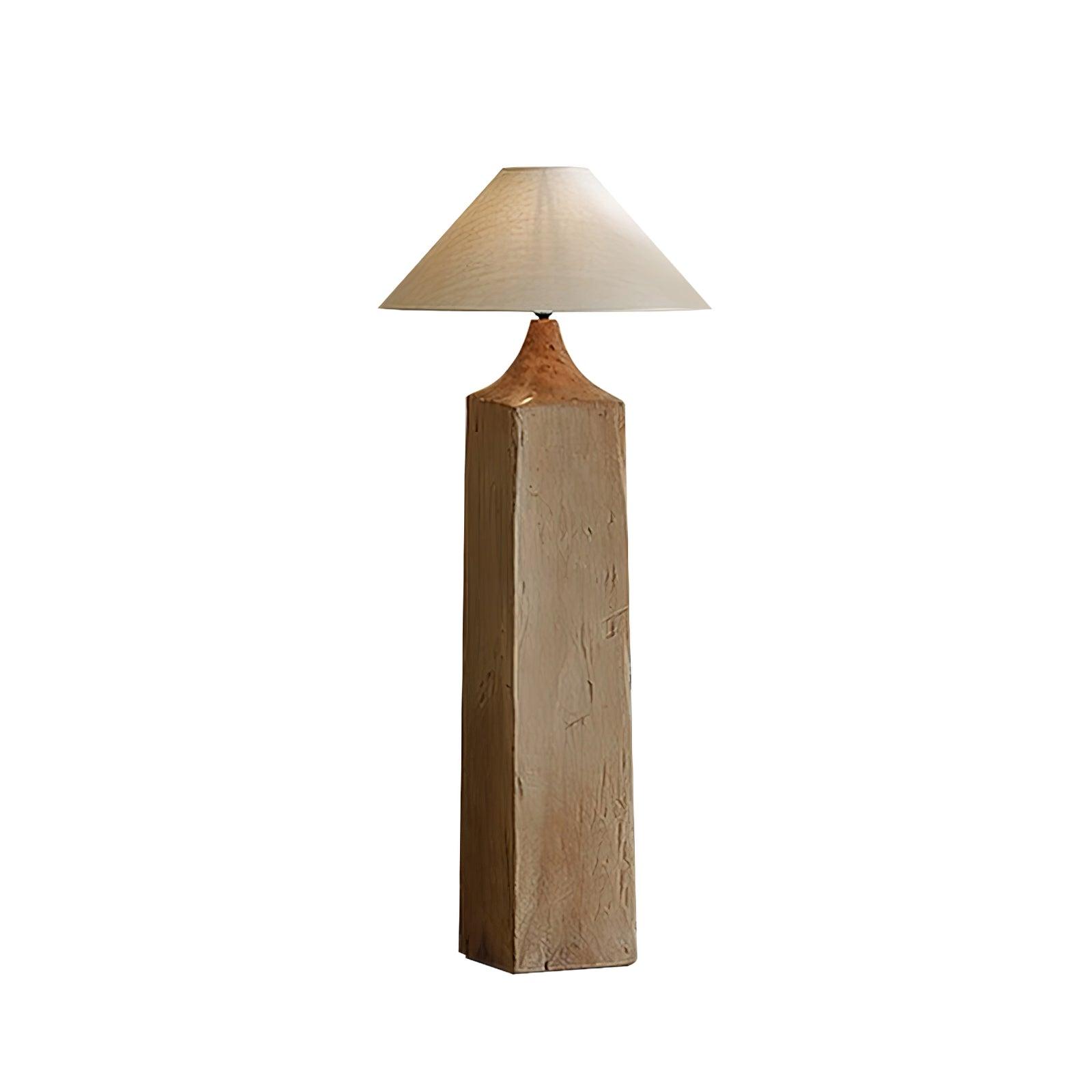 Rustica Timber Column Floor Lamp-Neutral Decor