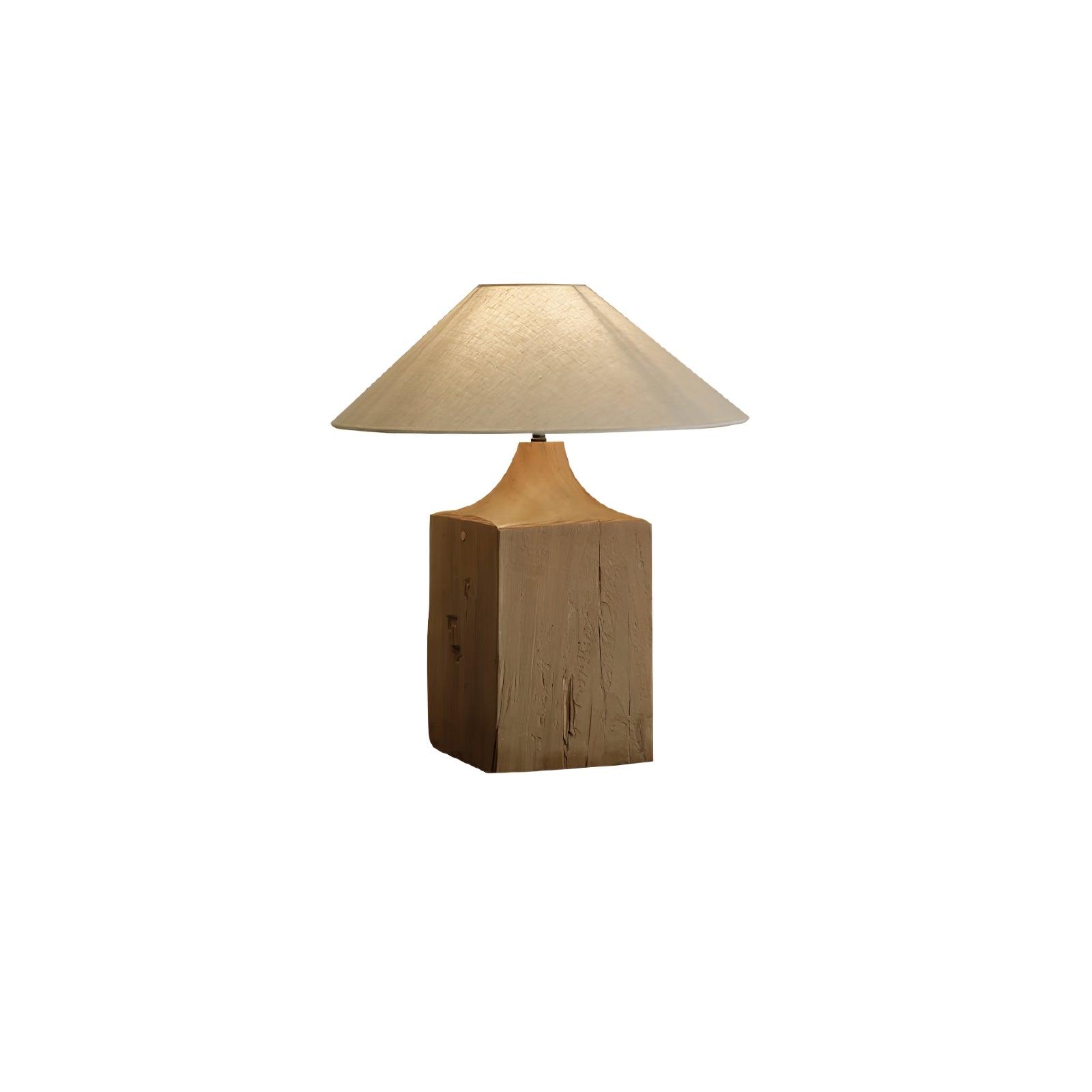Rustica Timber Column Floor Lamp-Neutral Decor