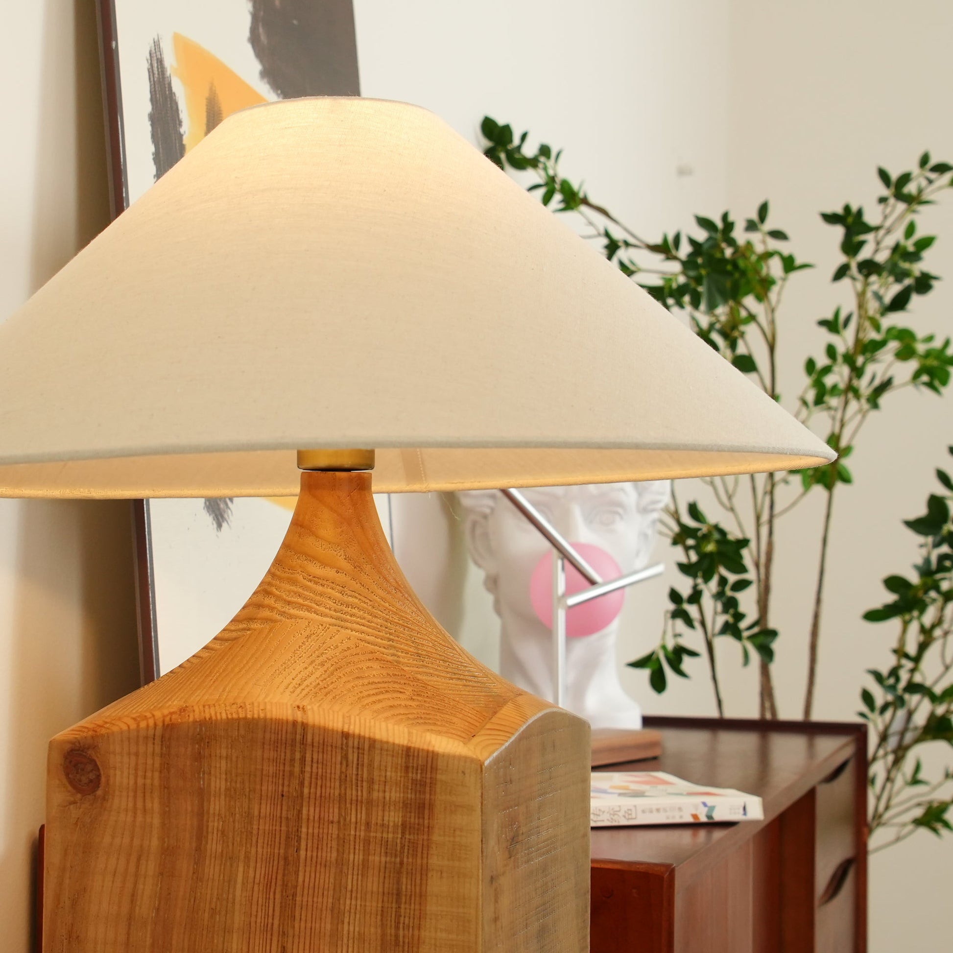 Rustica Timber Column Floor Lamp-Neutral Decor