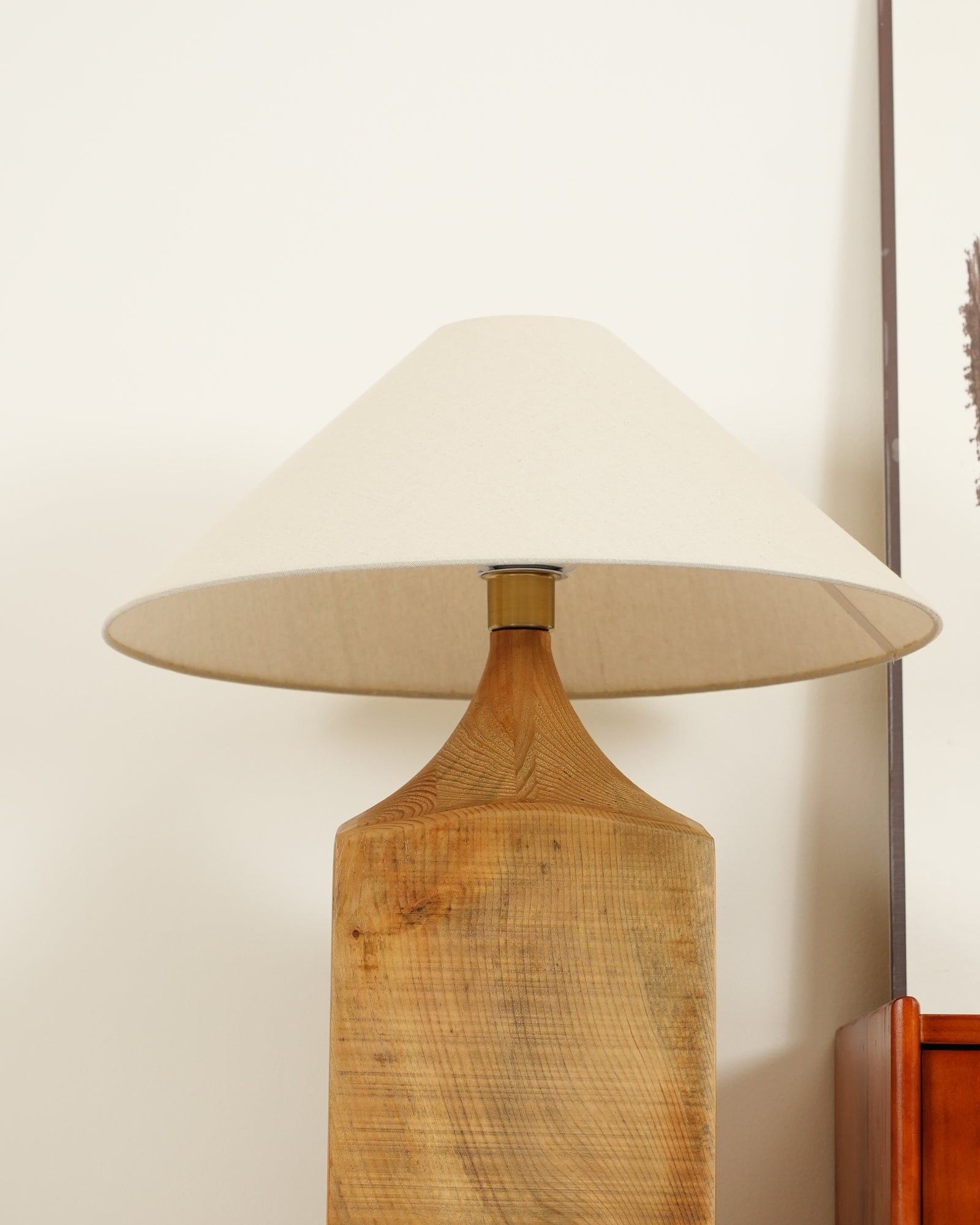 Rustica Timber Column Floor Lamp-Neutral Decor