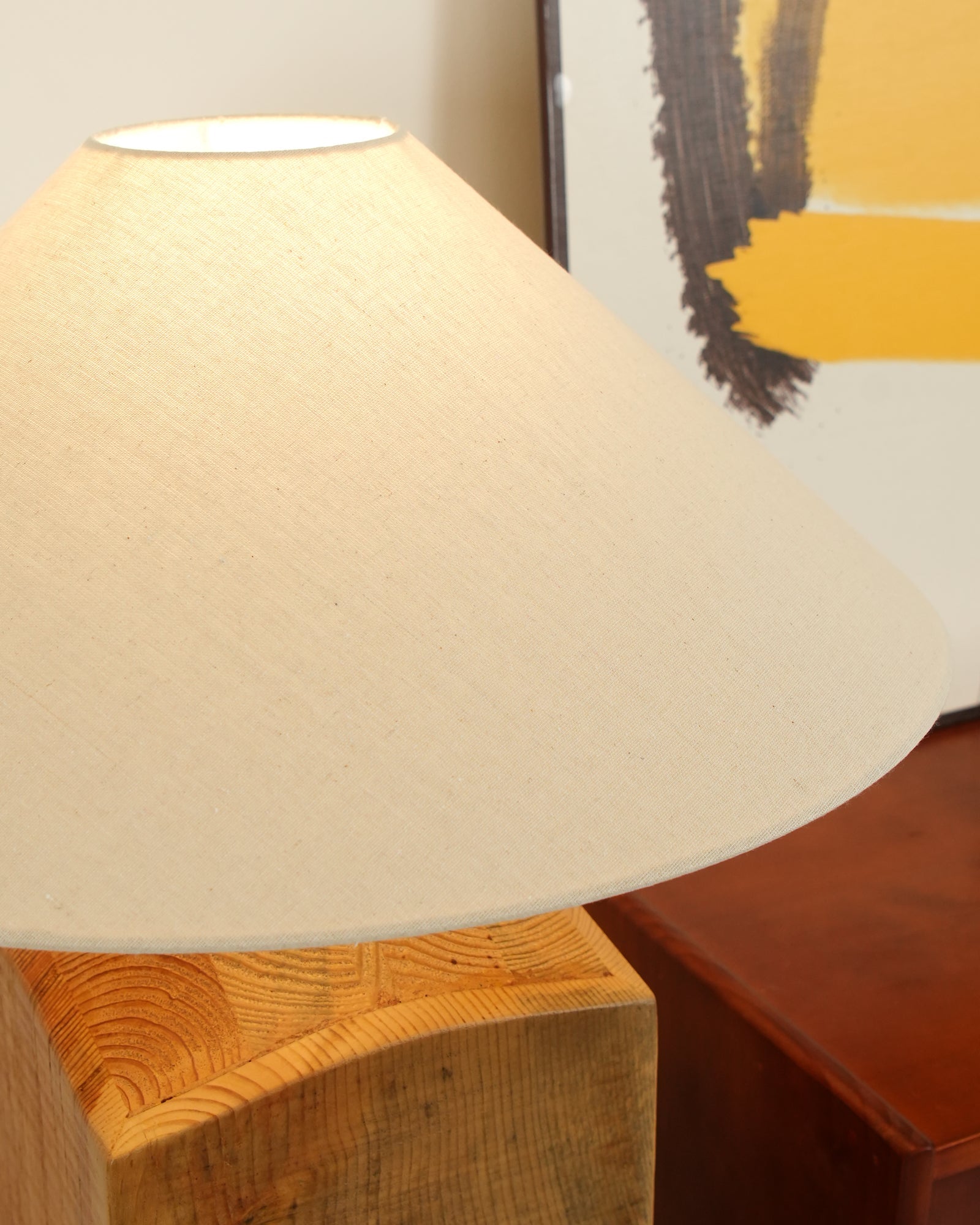 Rustica Timber Column Floor Lamp-Neutral Decor