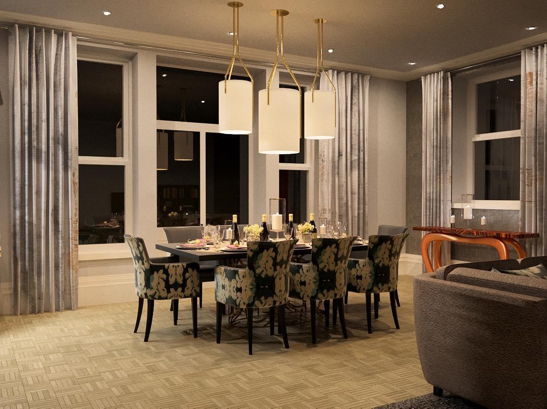 Cex Chandelier LED 3-Lights Brass Modern-Neutral Decor
