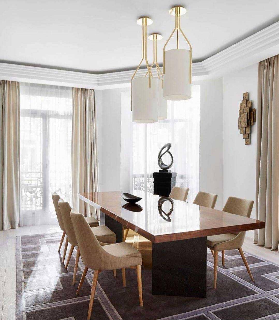 Cex Chandelier LED 3-Lights Brass Modern-Neutral Decor