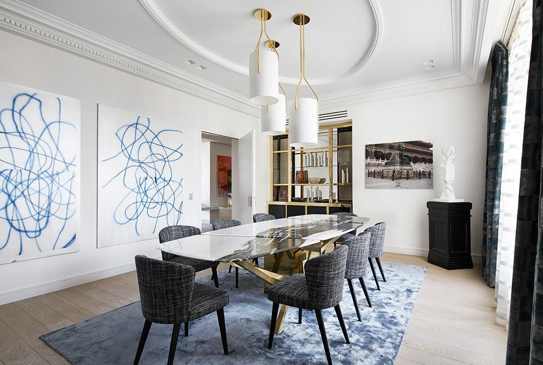 Cex Chandelier LED 3-Lights Brass Modern-Neutral Decor