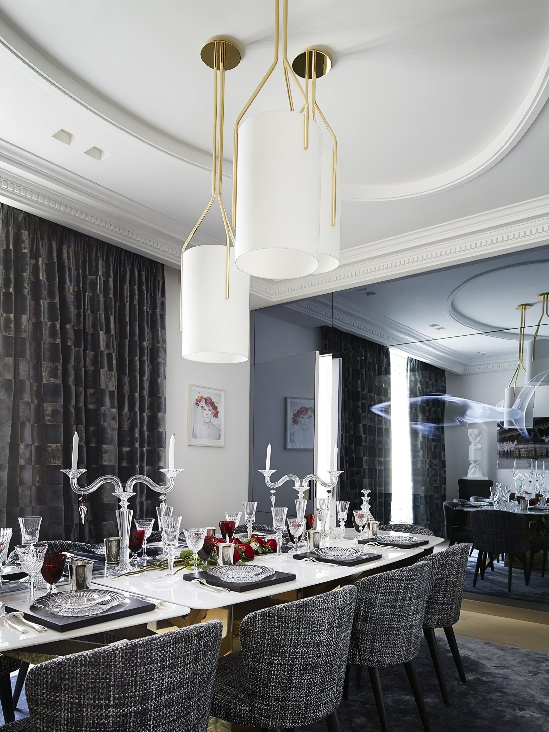 Cex Chandelier LED 3-Lights Brass Modern-Neutral Decor