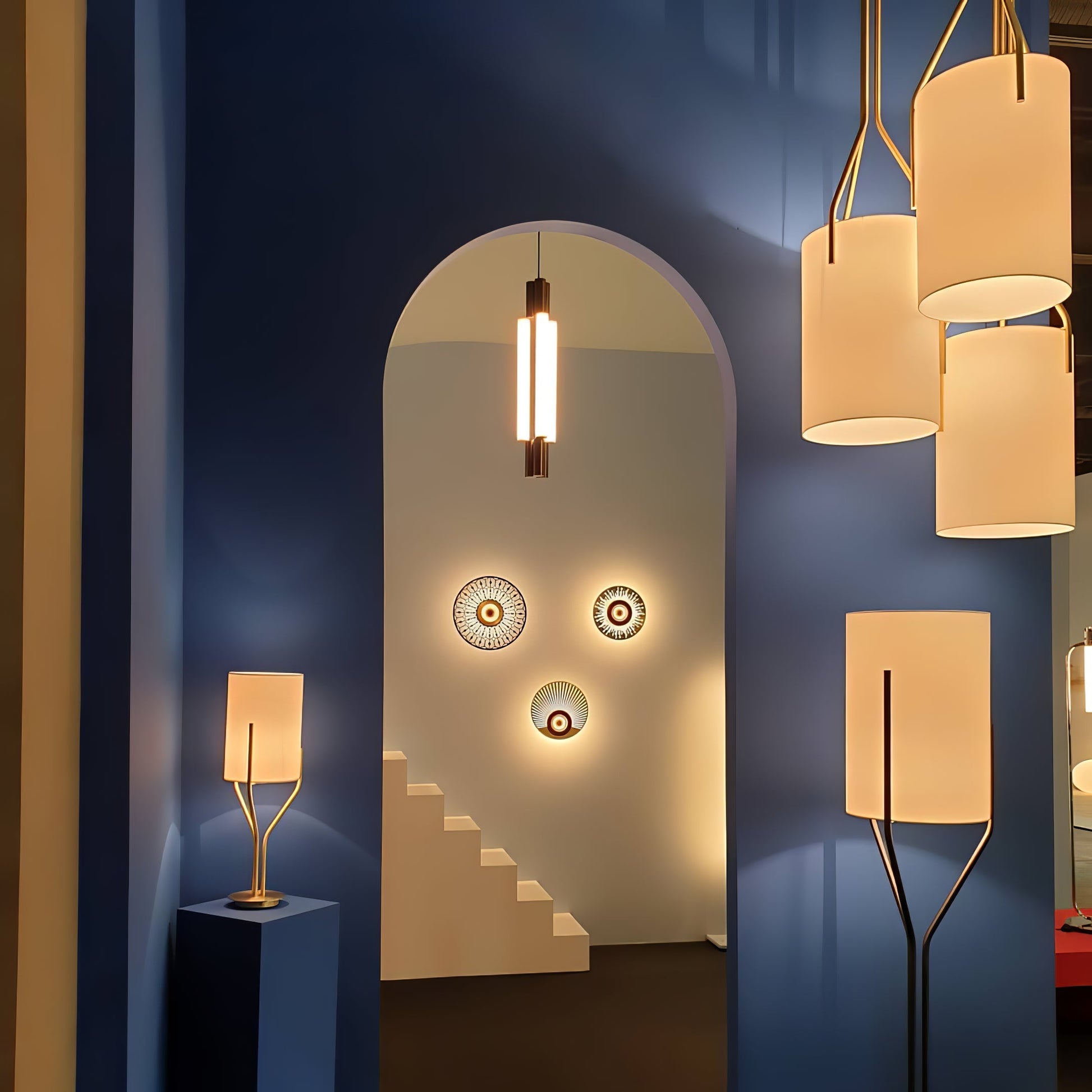 Cex Chandelier LED 3-Lights Brass Modern-Neutral Decor