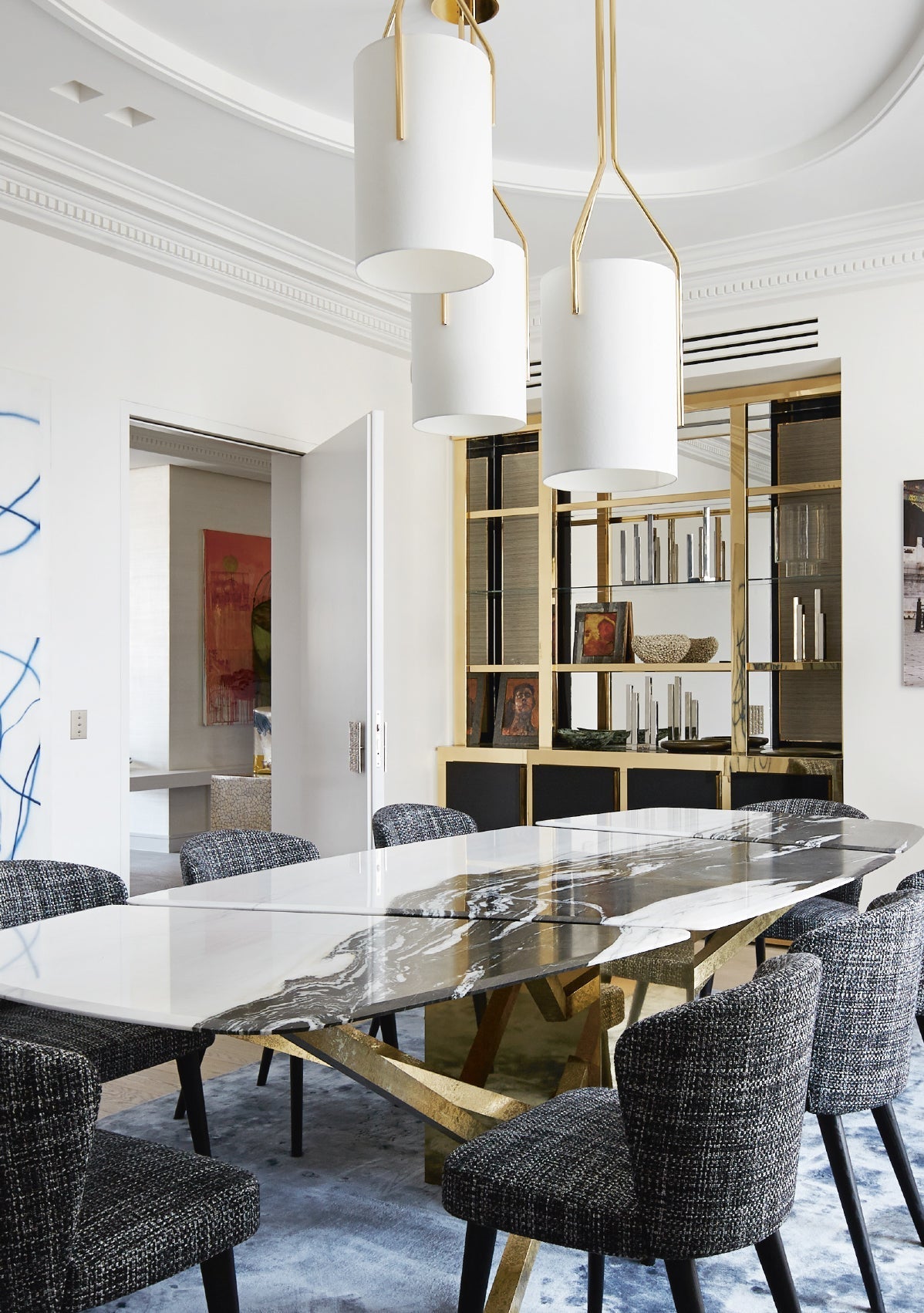 Cex Chandelier LED 3-Lights Brass Modern-Neutral Decor