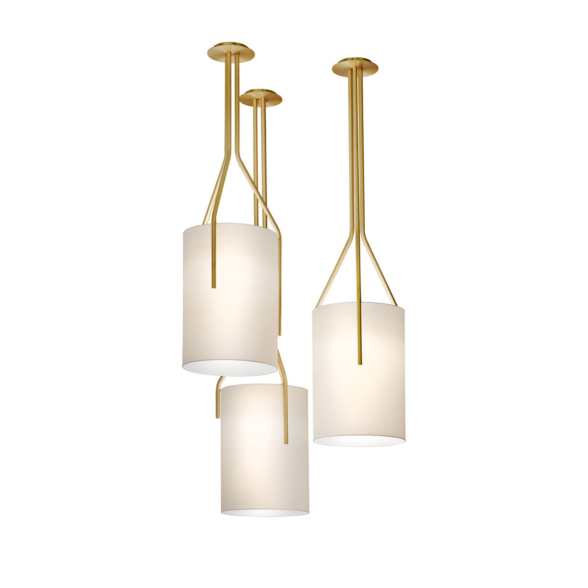 Cex Chandelier LED 3-Lights Brass Modern-Neutral Decor