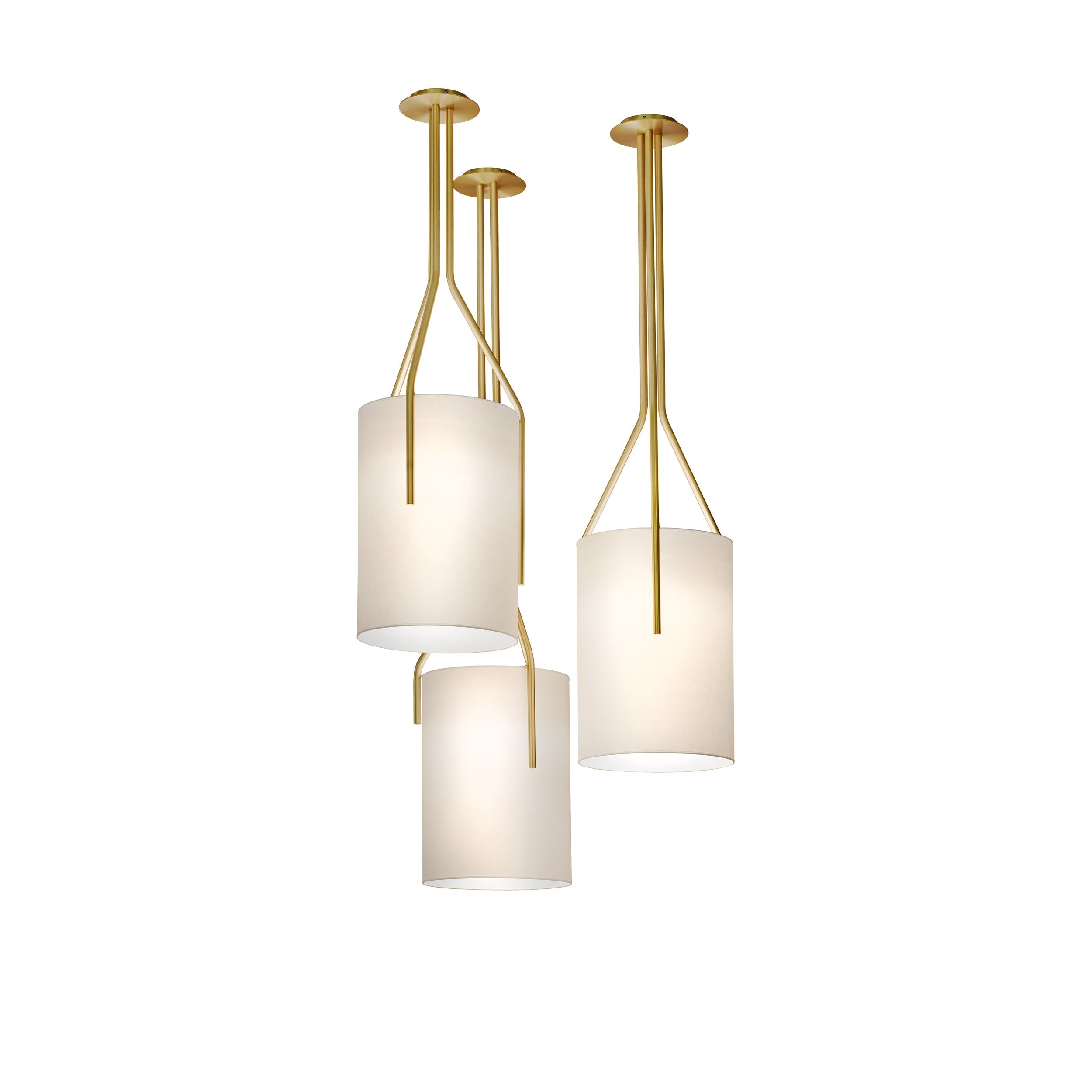 Cex Chandelier LED 3-Lights Brass Modern-Neutral Decor