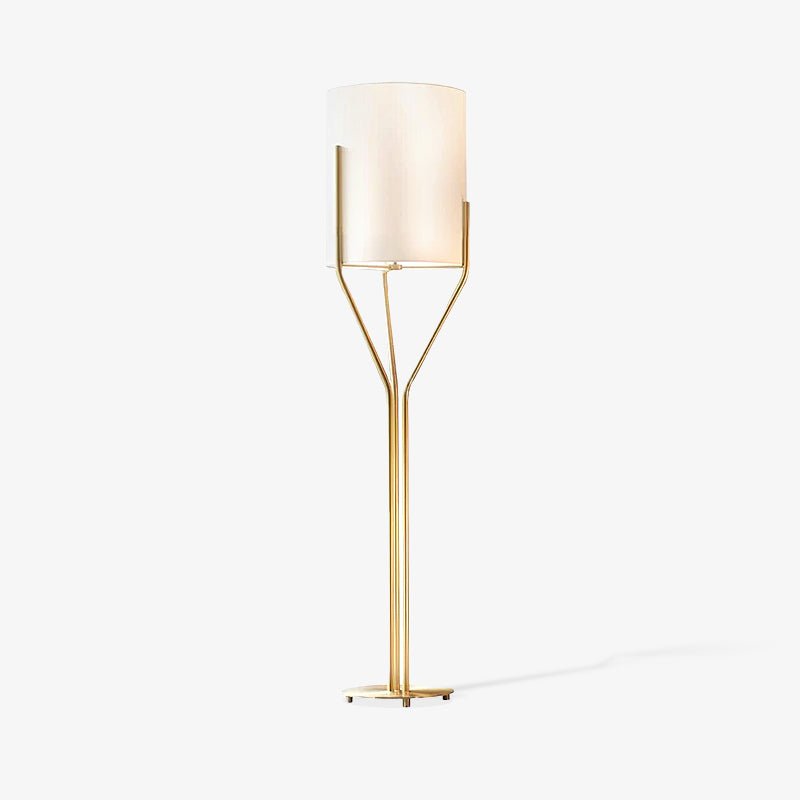 Evvynor Glam Brass Floor Lamp-Neutral Decor