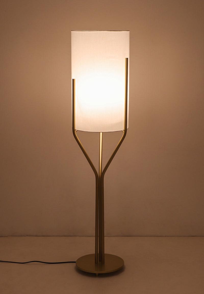 Evvynor Glam Brass Floor Lamp-Neutral Decor