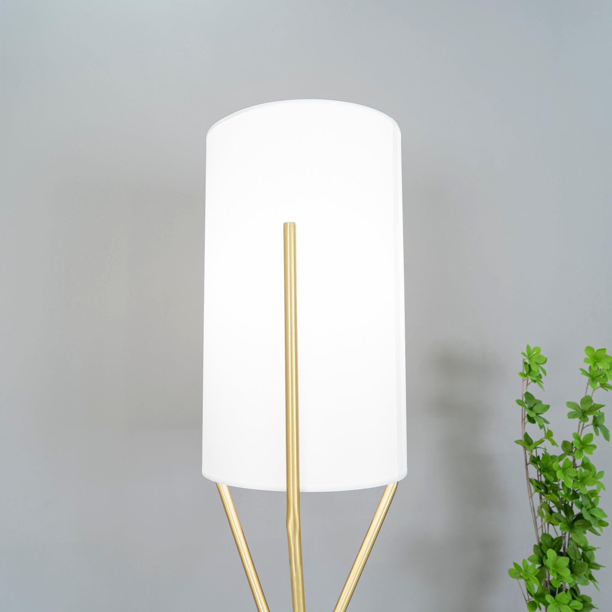 Evvynor Glam Brass Floor Lamp-Neutral Decor