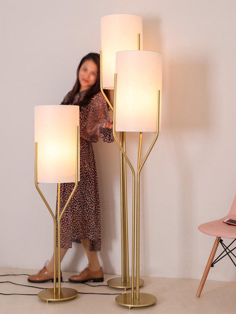 Evvynor Glam Brass Floor Lamp-Neutral Decor
