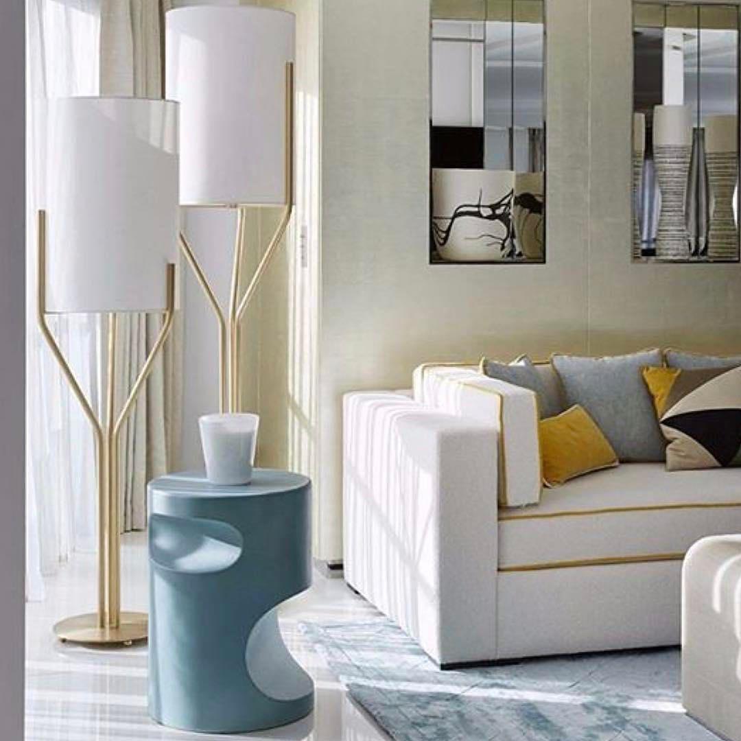 Evvynor Glam Brass Floor Lamp-Neutral Decor