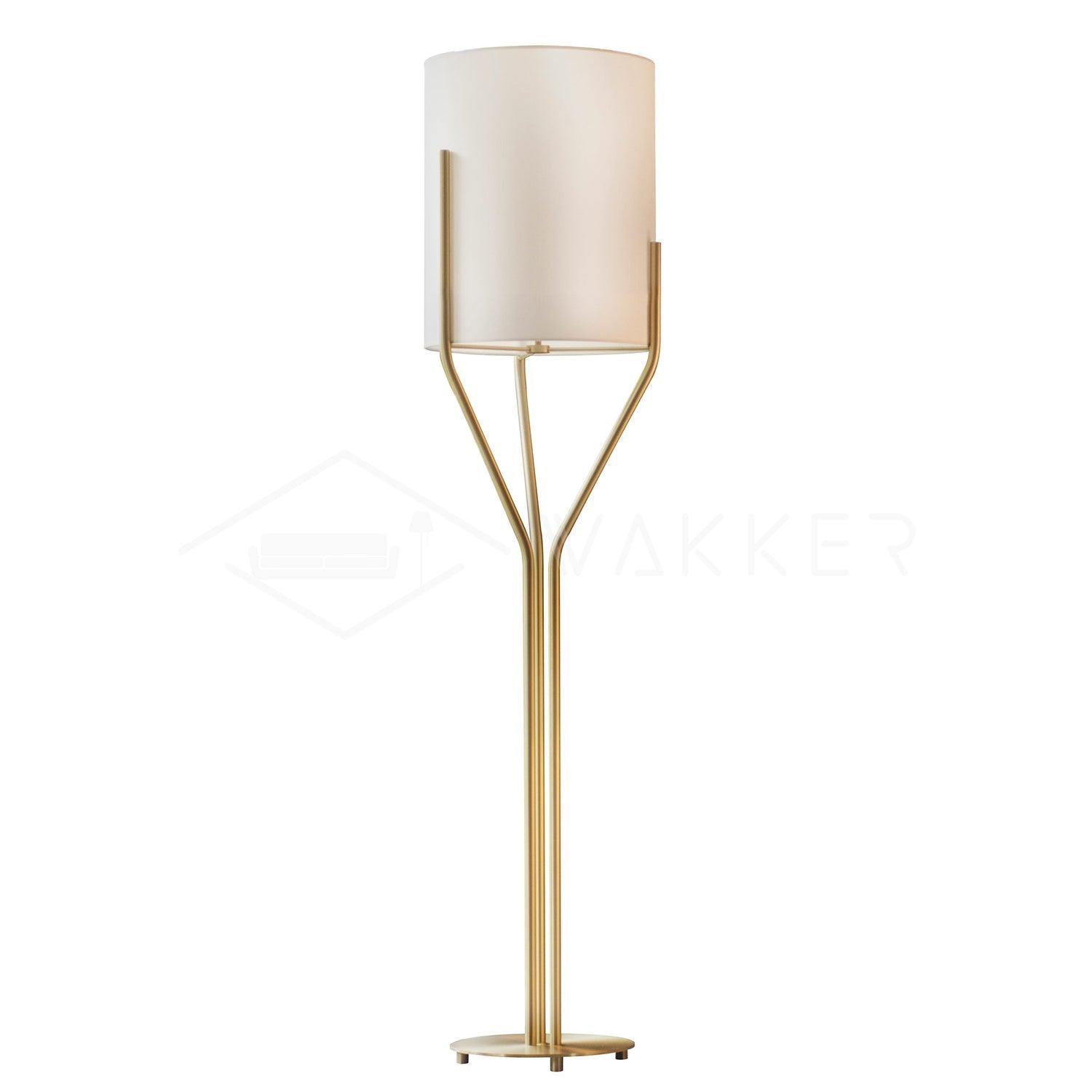 Evvynor Glam Brass Floor Lamp-Neutral Decor