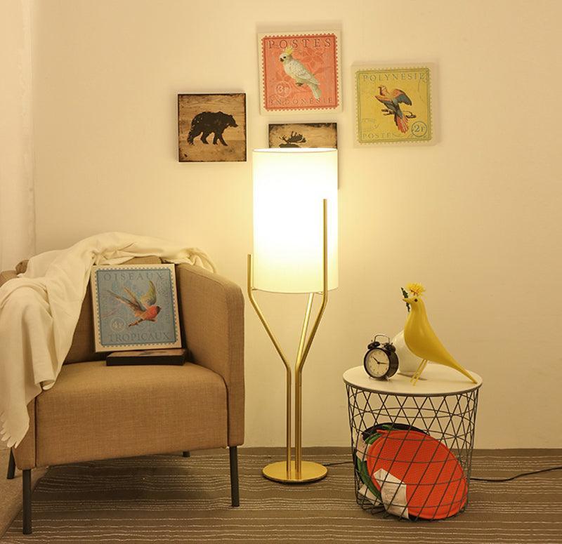 Evvynor Glam Brass Floor Lamp-Neutral Decor