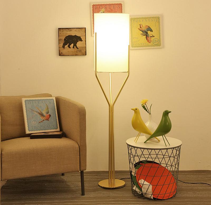 Evvynor Glam Brass Floor Lamp-Neutral Decor
