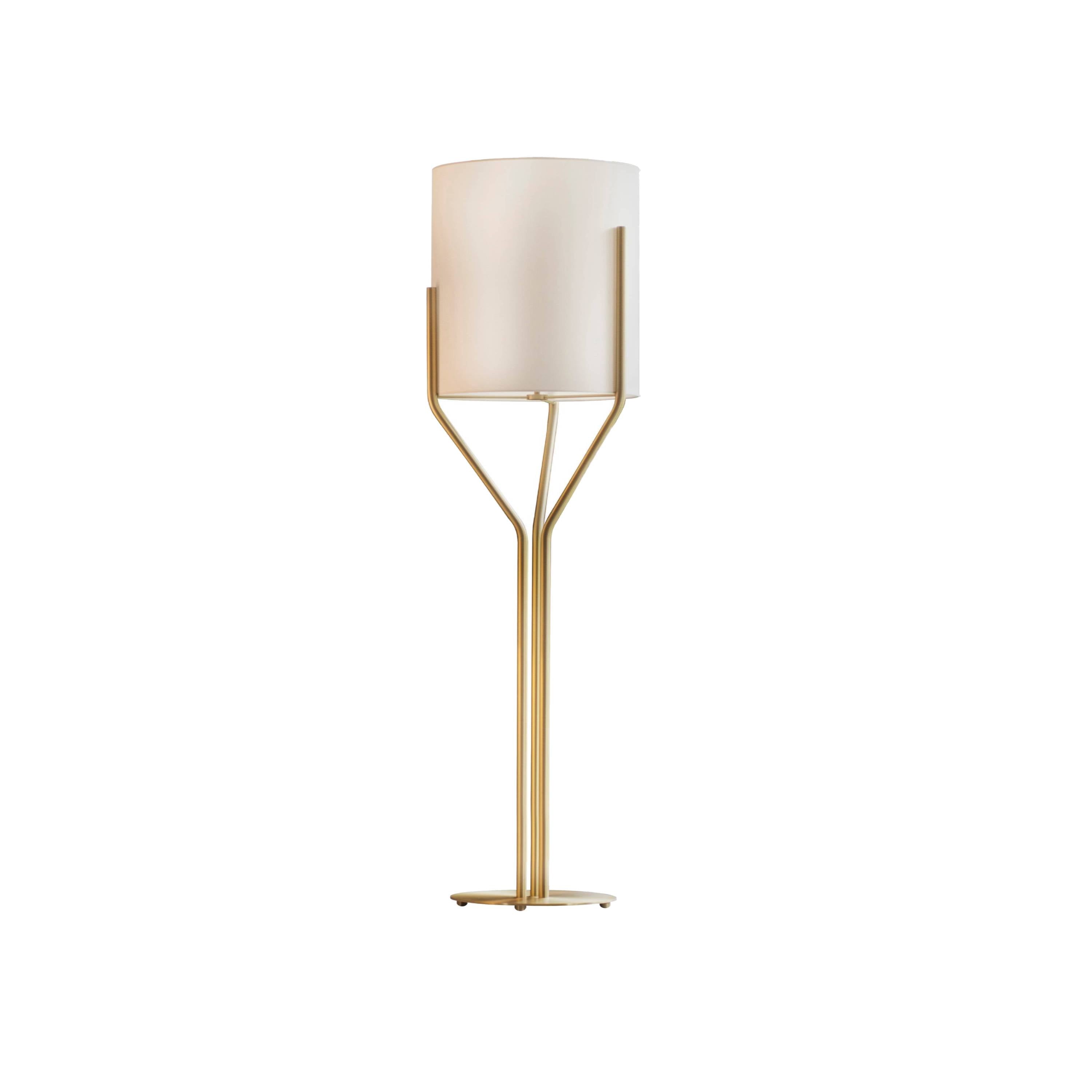 Evvynor Glam Brass Floor Lamp-Neutral Decor