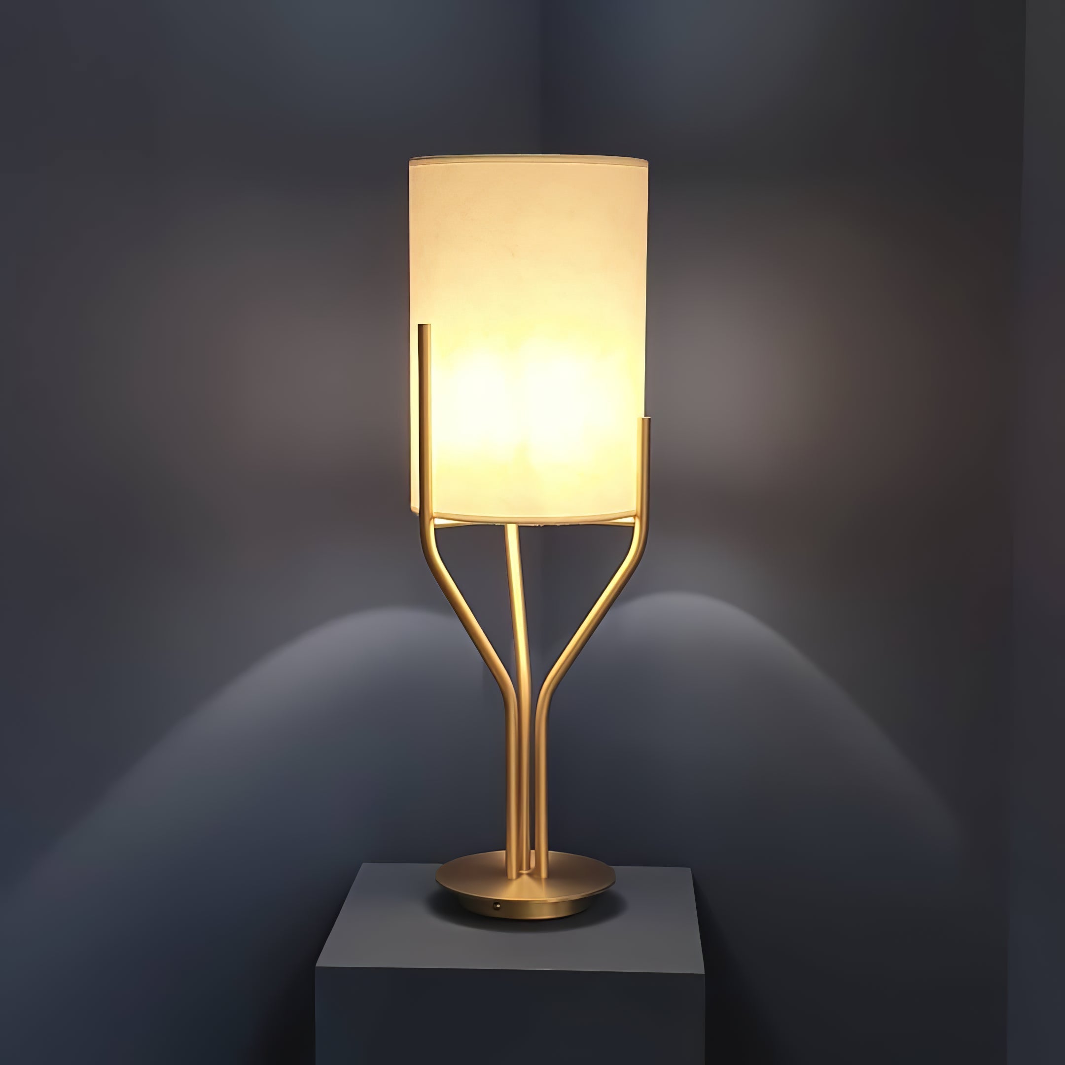 Evvynor Glam Brass Floor Lamp-Neutral Decor