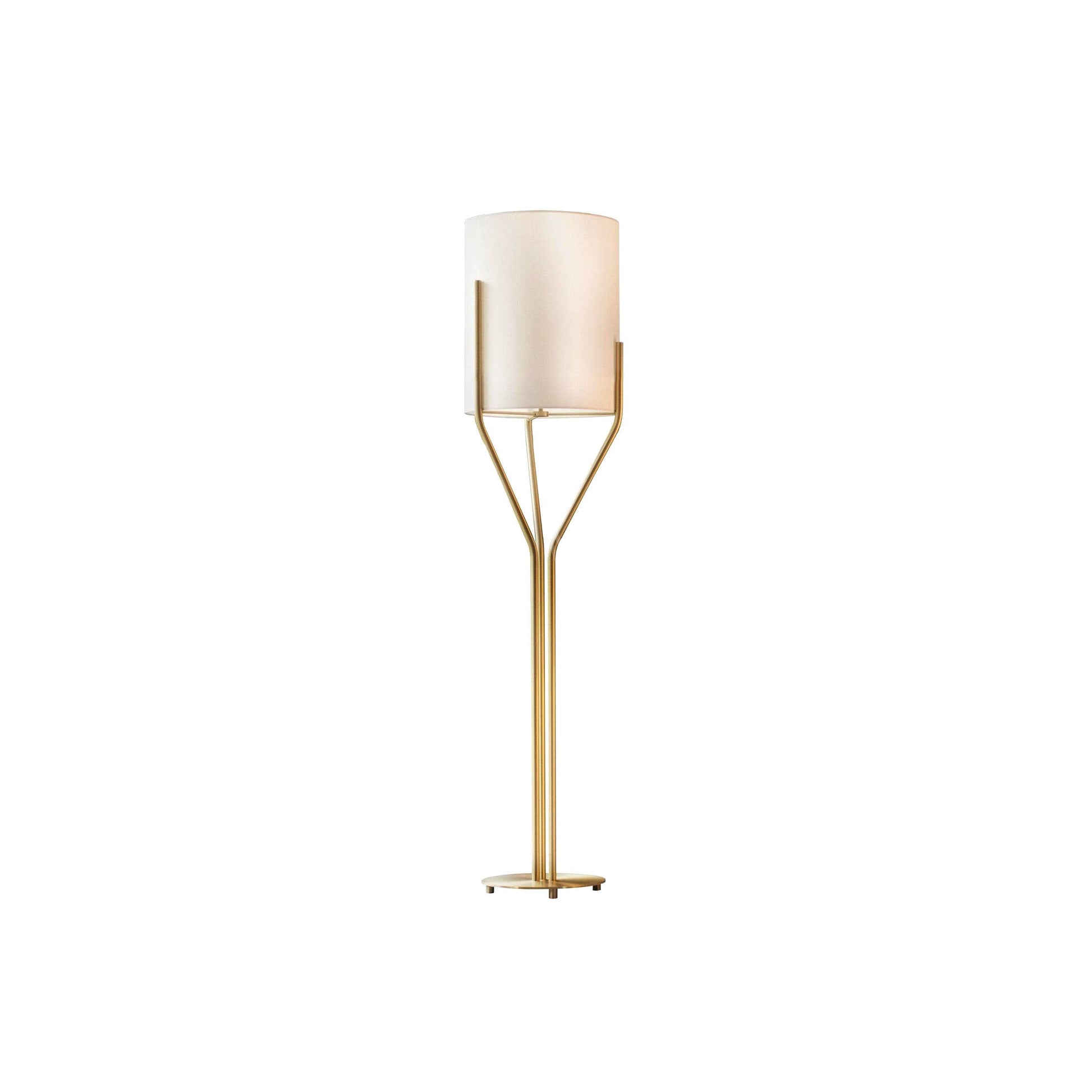 Evvynor Glam Brass Floor Lamp-Neutral Decor